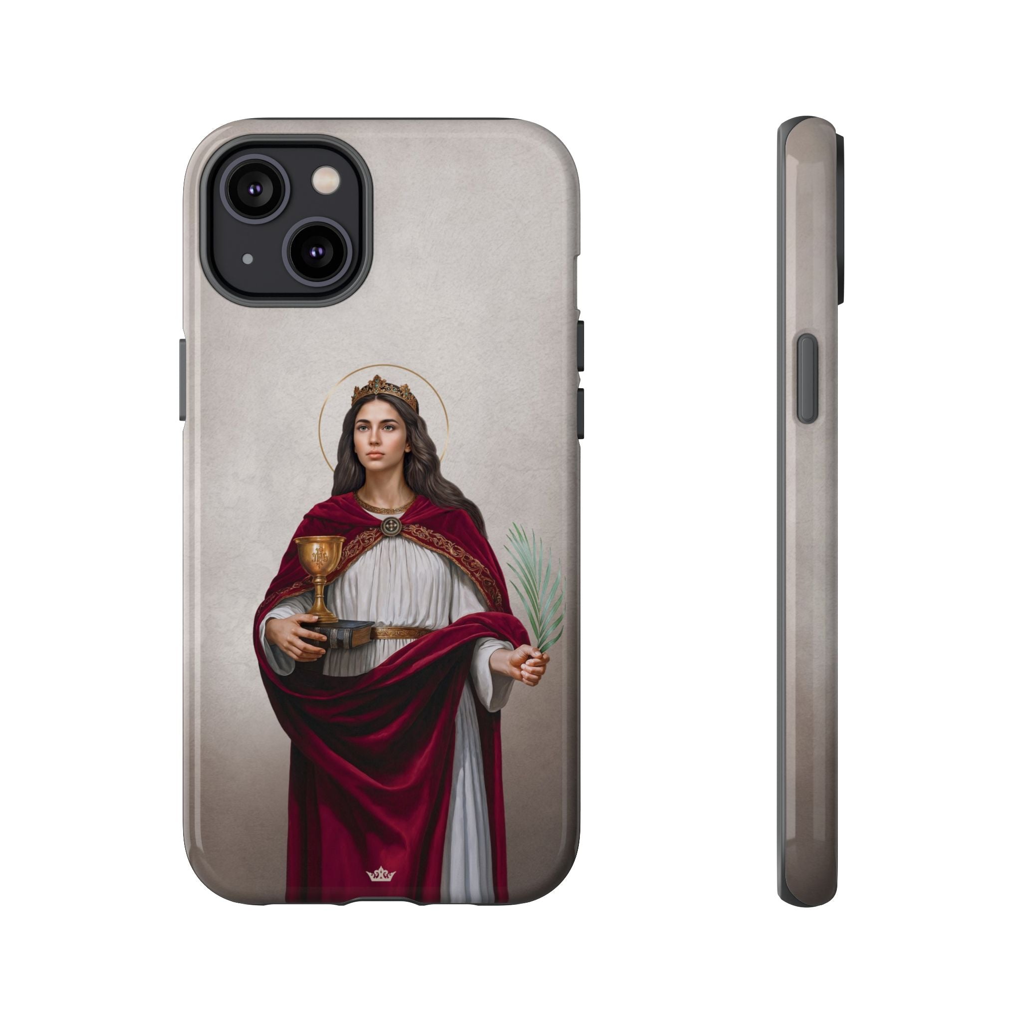 St. Barbara Hard Phone Case (Light)