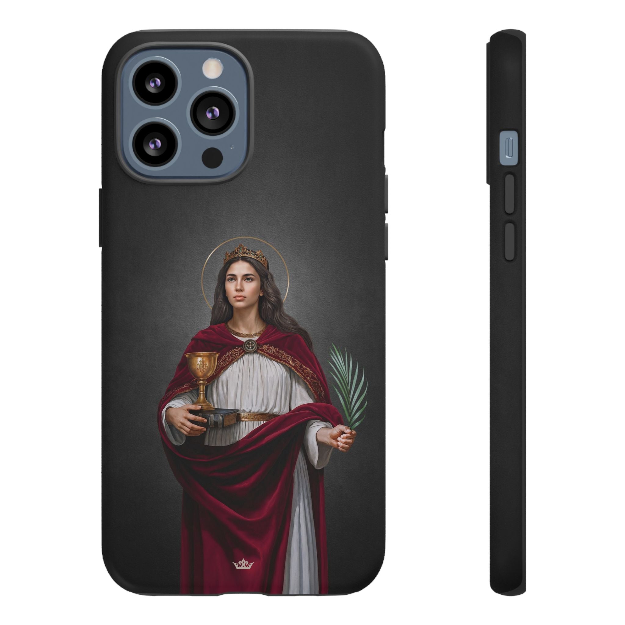 St. Barbara Hard Phone Case (Dark)