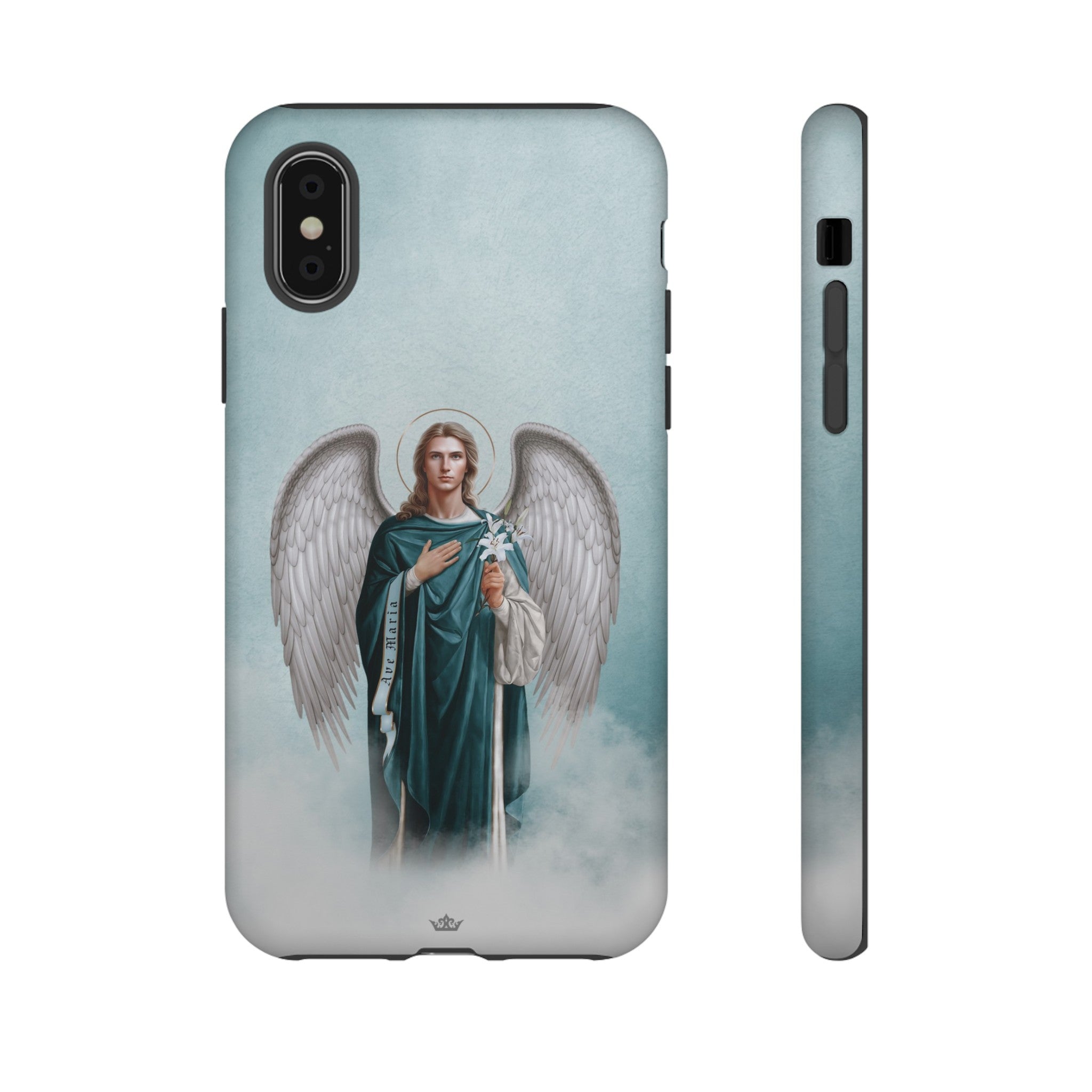 St. Gabriel the Archangel Hard Phone Case (Blue)