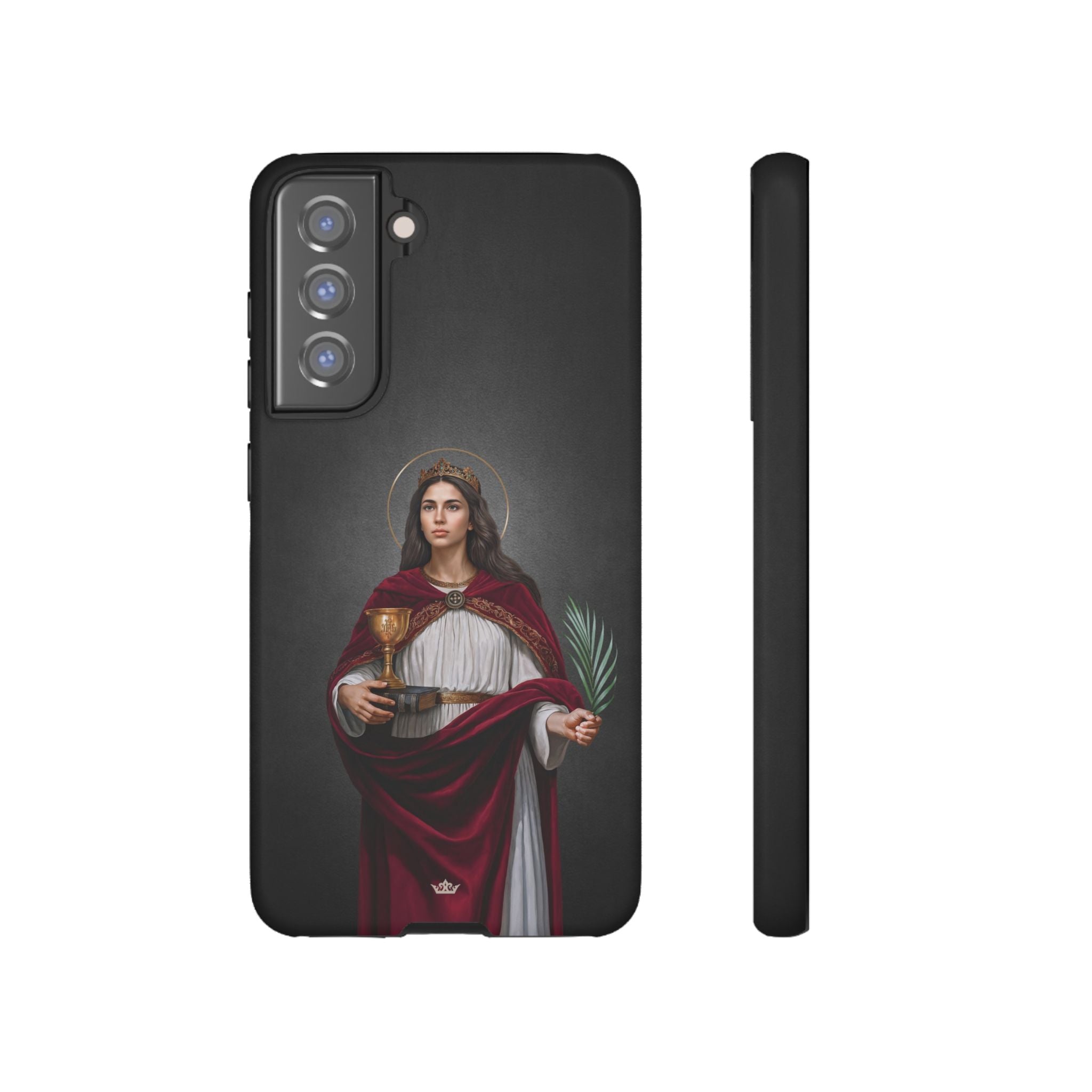 St. Barbara Hard Phone Case (Dark)