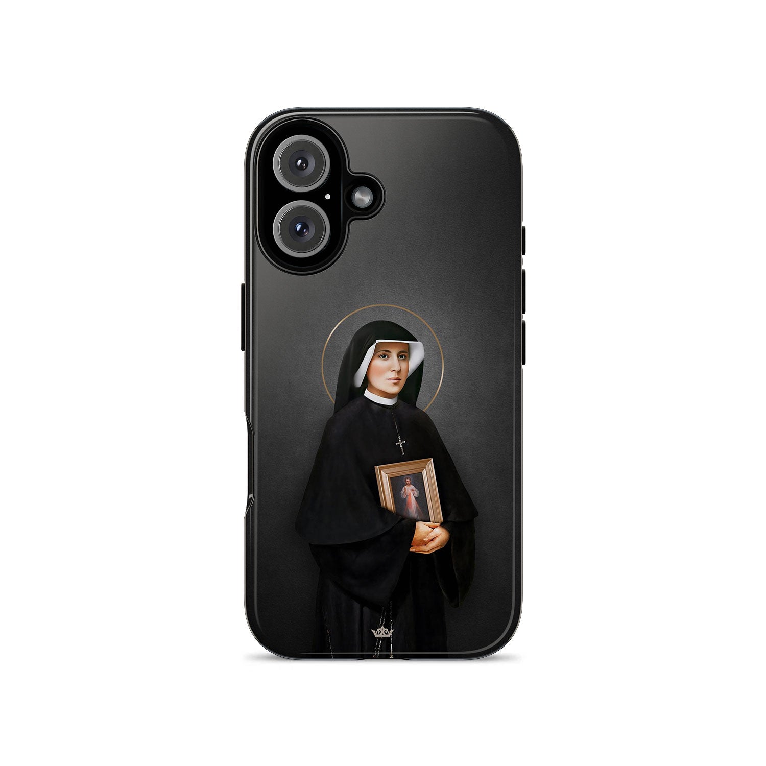 St. Faustina Hard Phone Case (Dark)