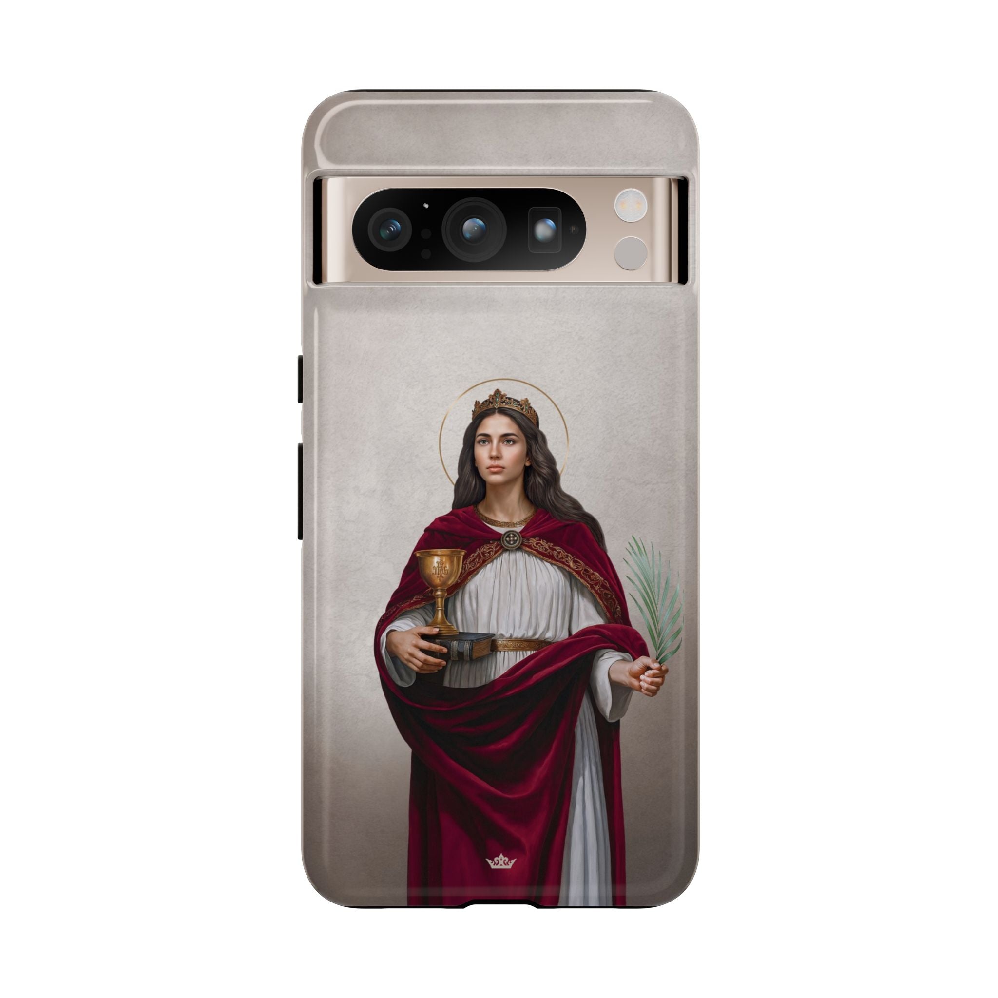 St. Barbara Hard Phone Case (Light)