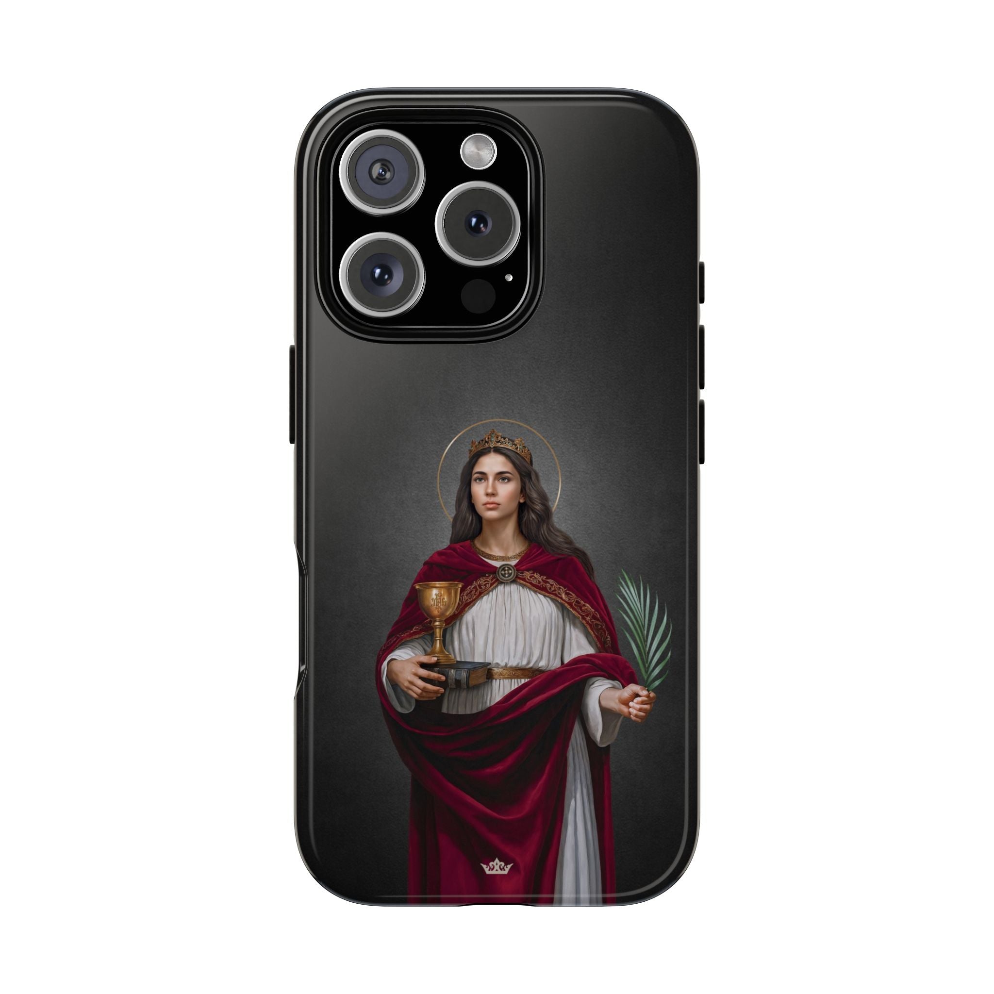 St. Barbara Hard Phone Case (Dark)