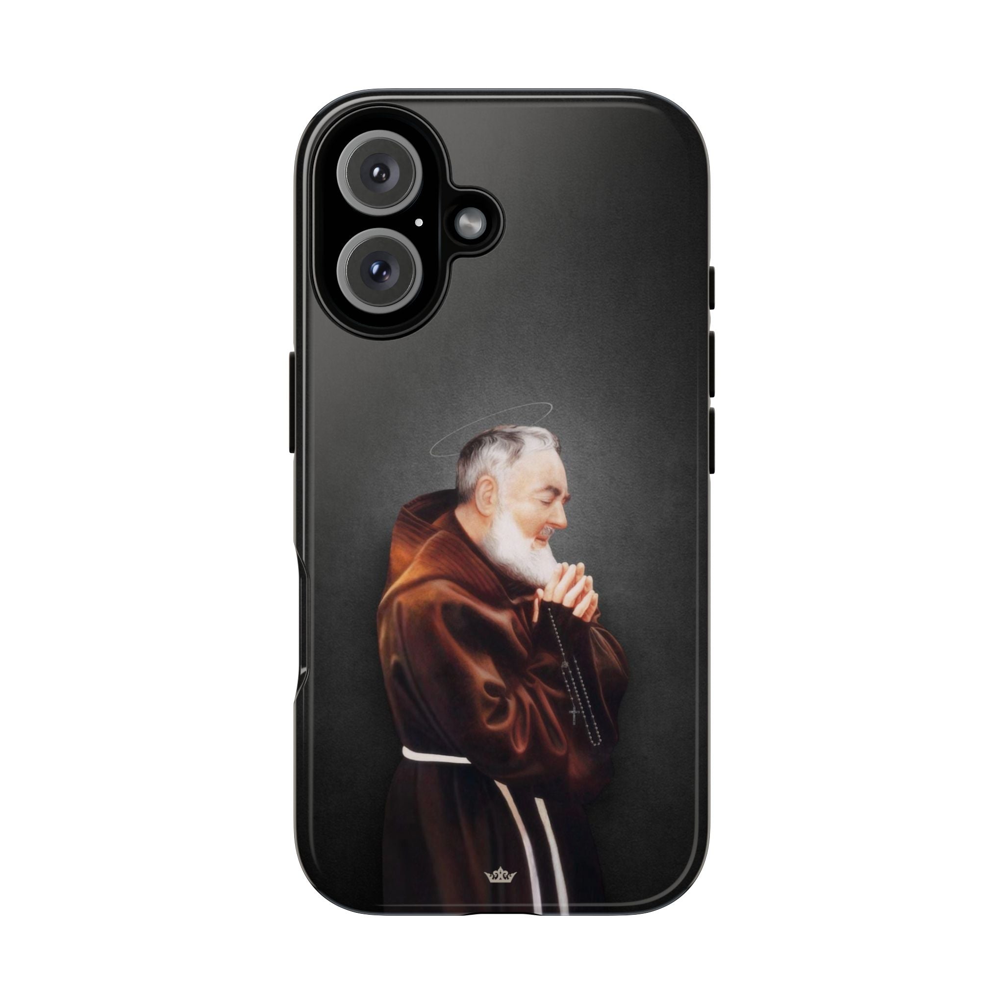 St. Padre Pio Hard Phone Case (Dark)