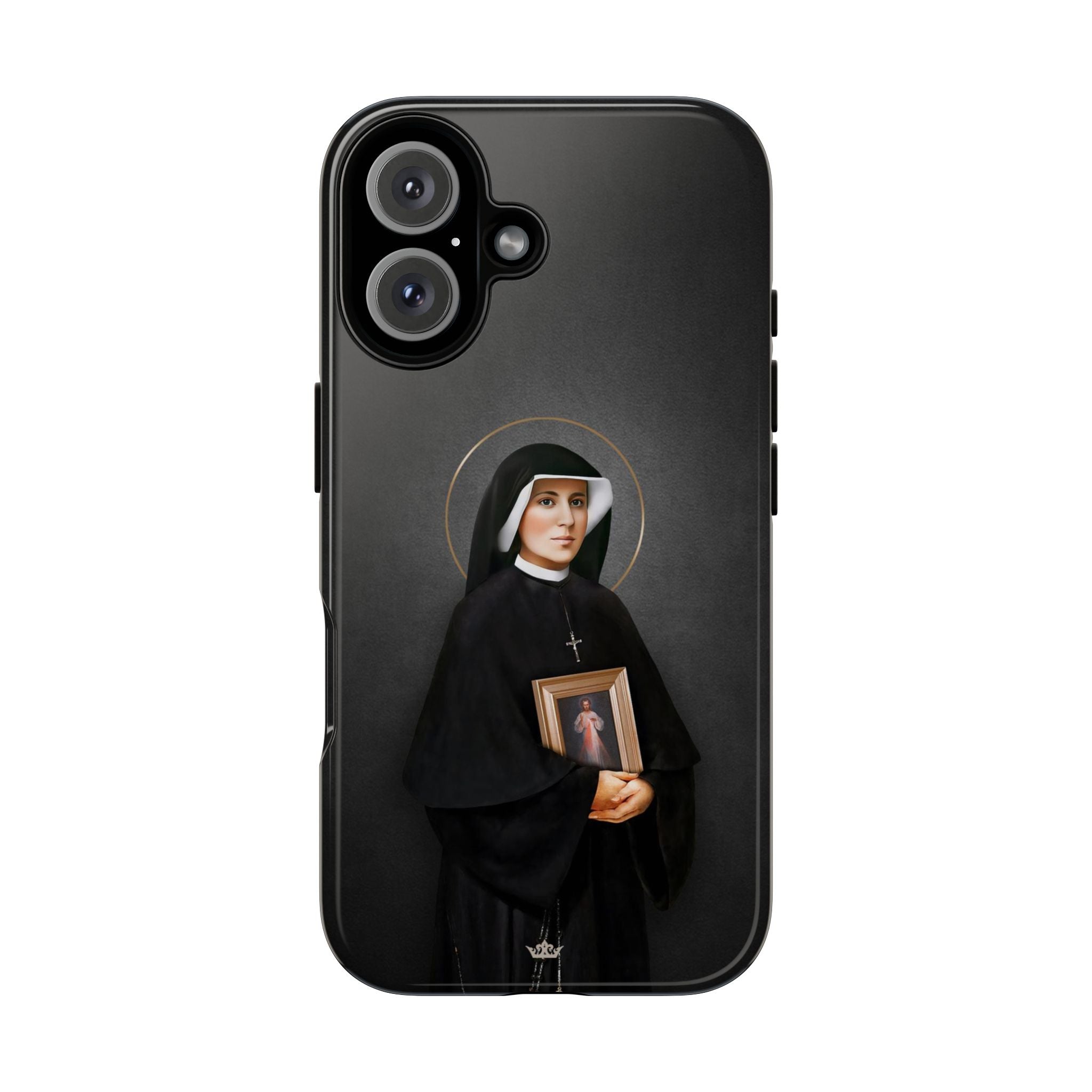 St. Faustina Hard Phone Case (Dark)