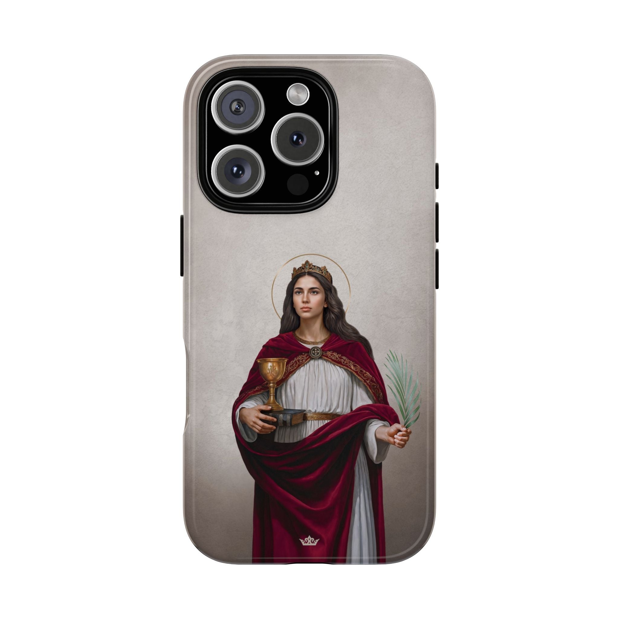 St. Barbara Hard Phone Case (Light)