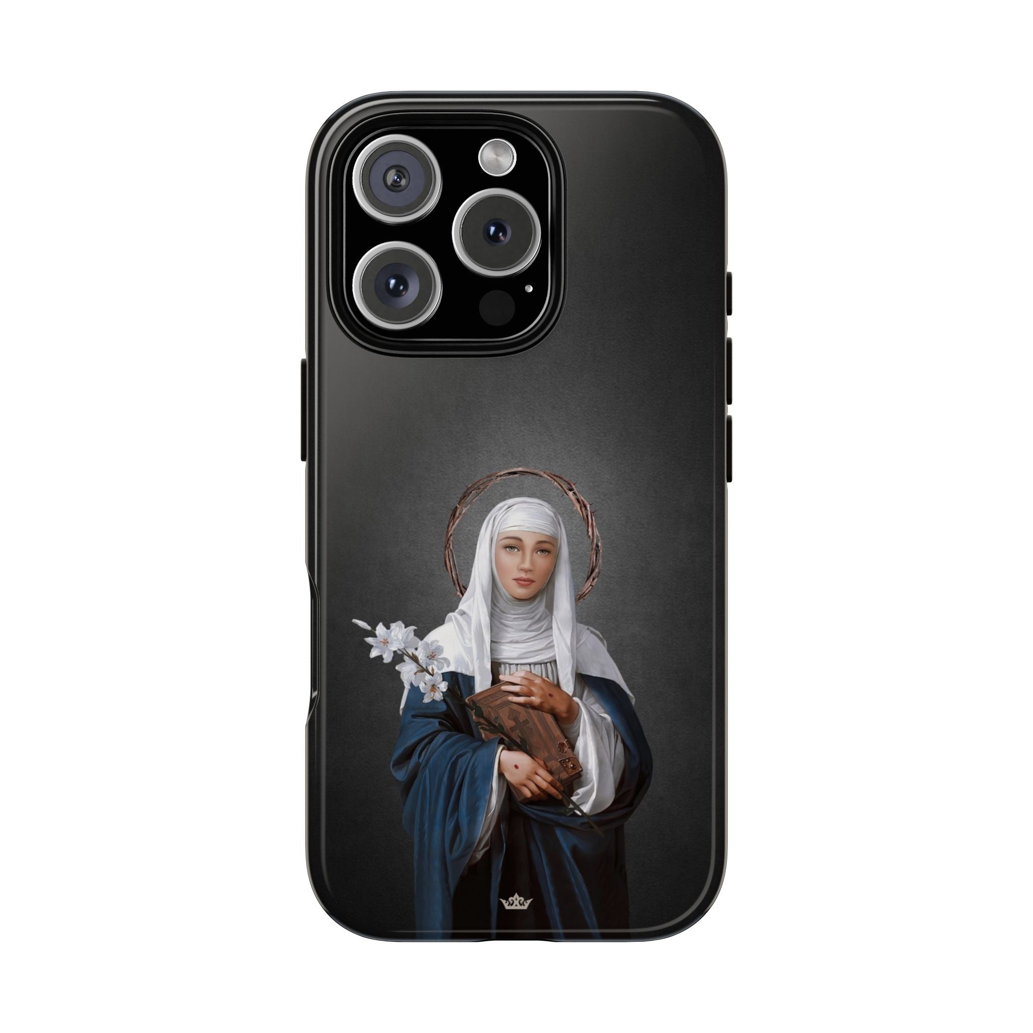 St. Catherine of Siena Hard Phone Case (Dark)