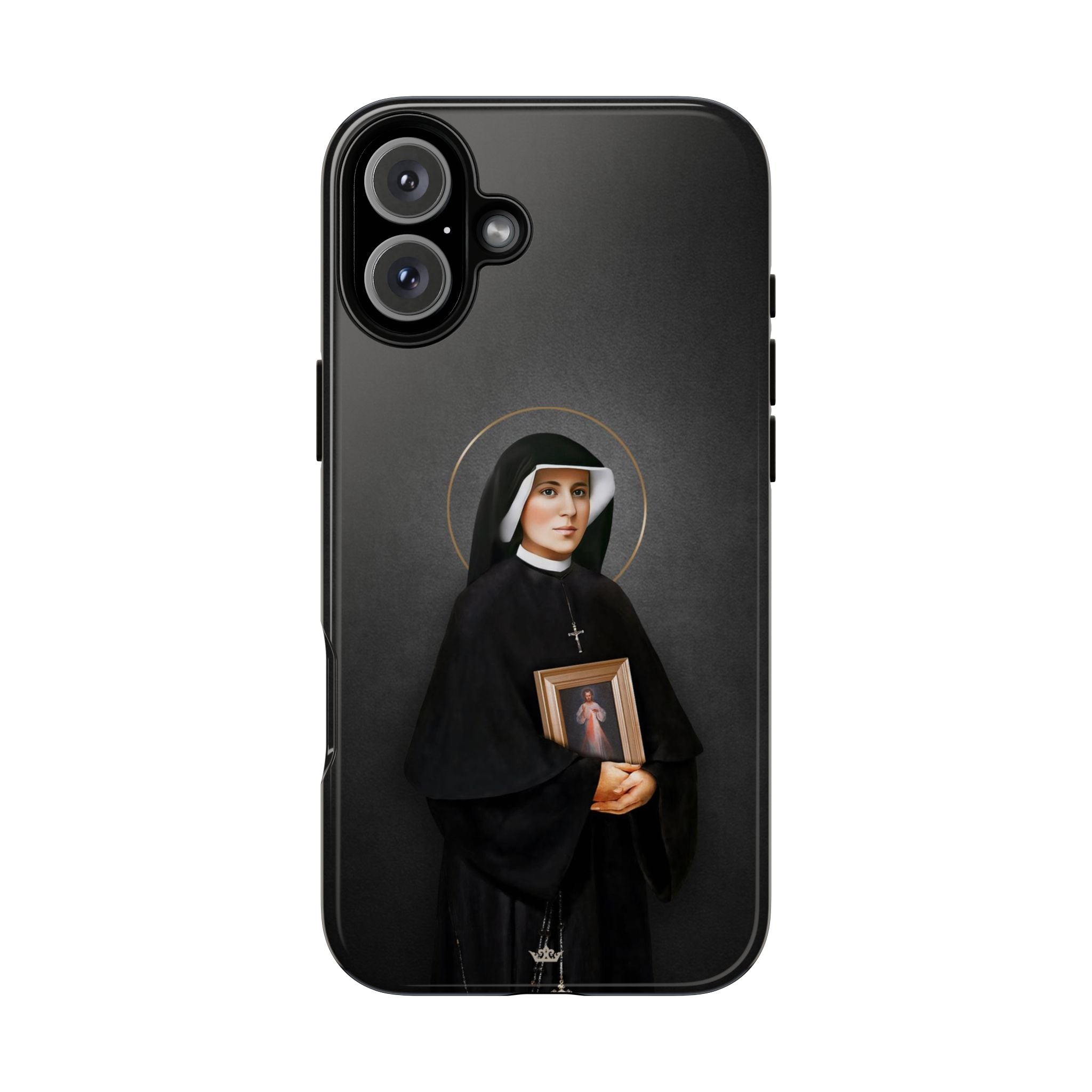 St. Faustina Hard Phone Case (Dark)