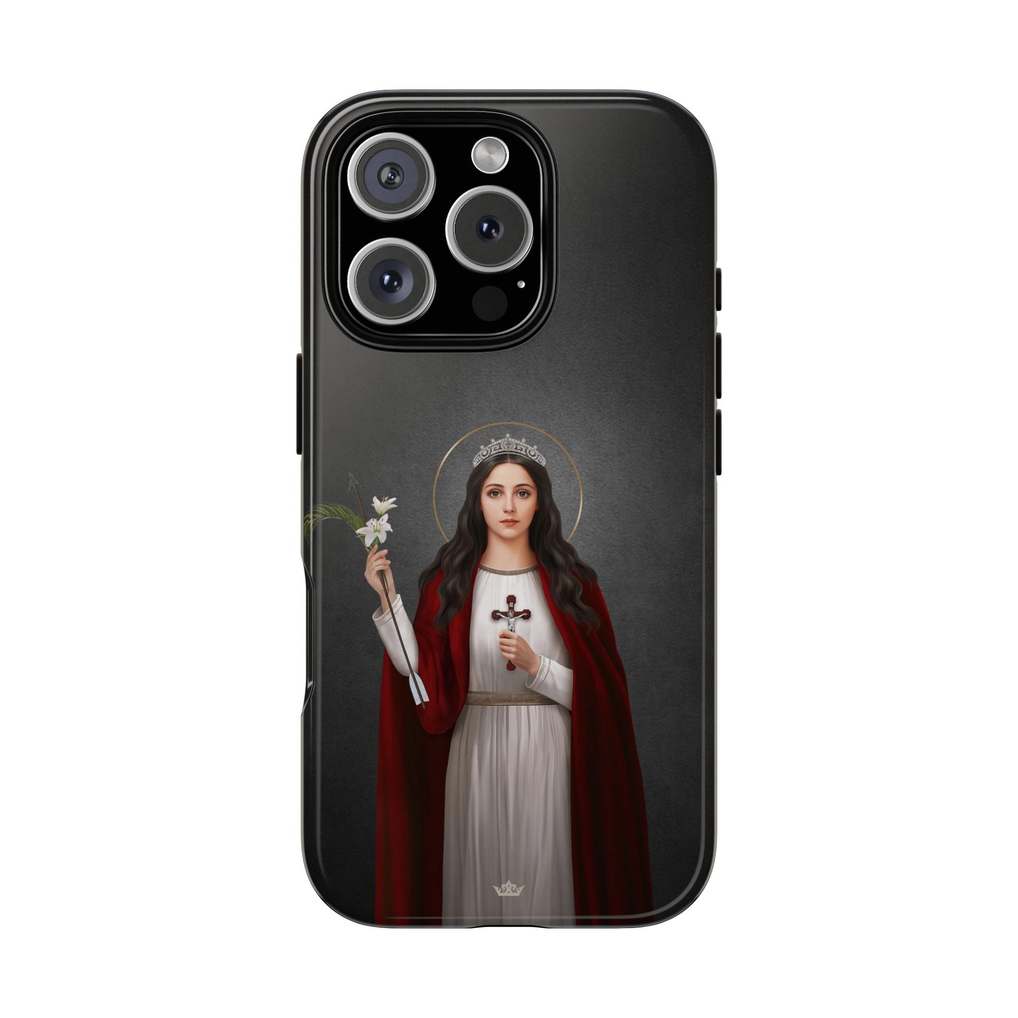 St. Philomena Hard Phone Case (Dark)