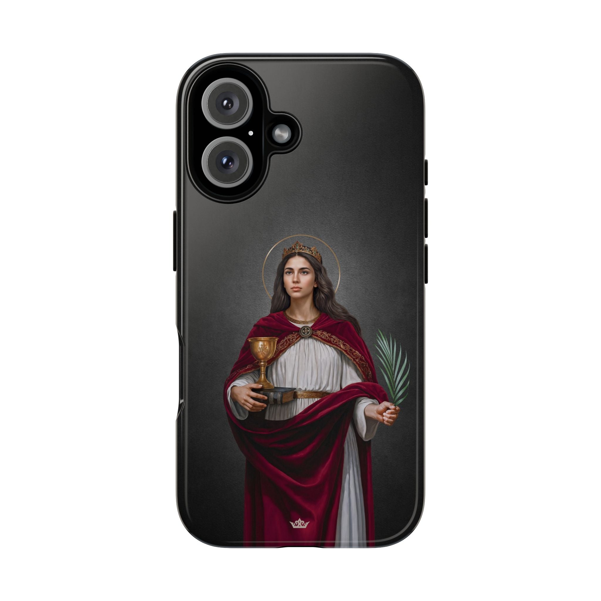 St. Barbara Hard Phone Case (Dark)