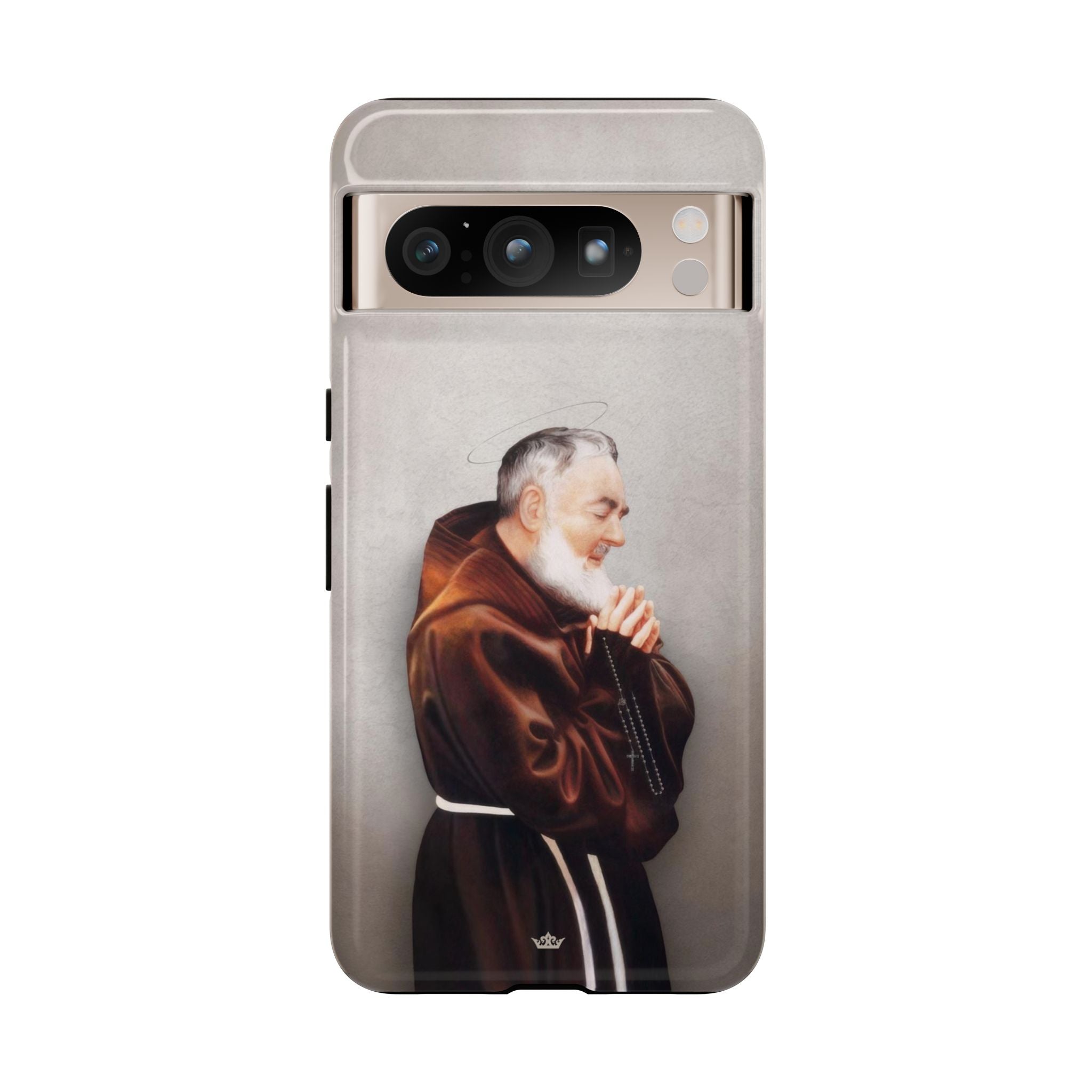 St. Padre Pio Hard Phone Case (Light)