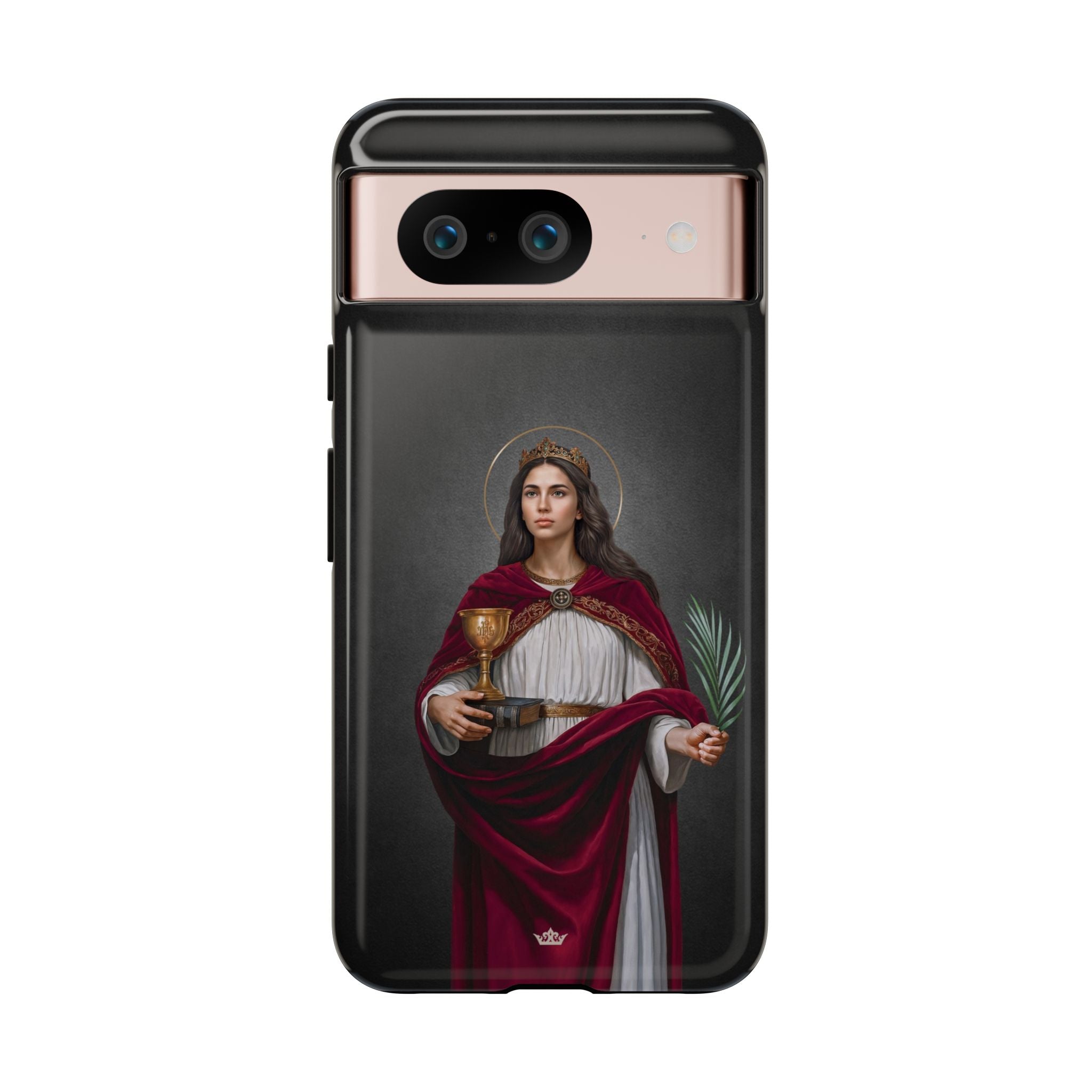 St. Barbara Hard Phone Case (Dark)