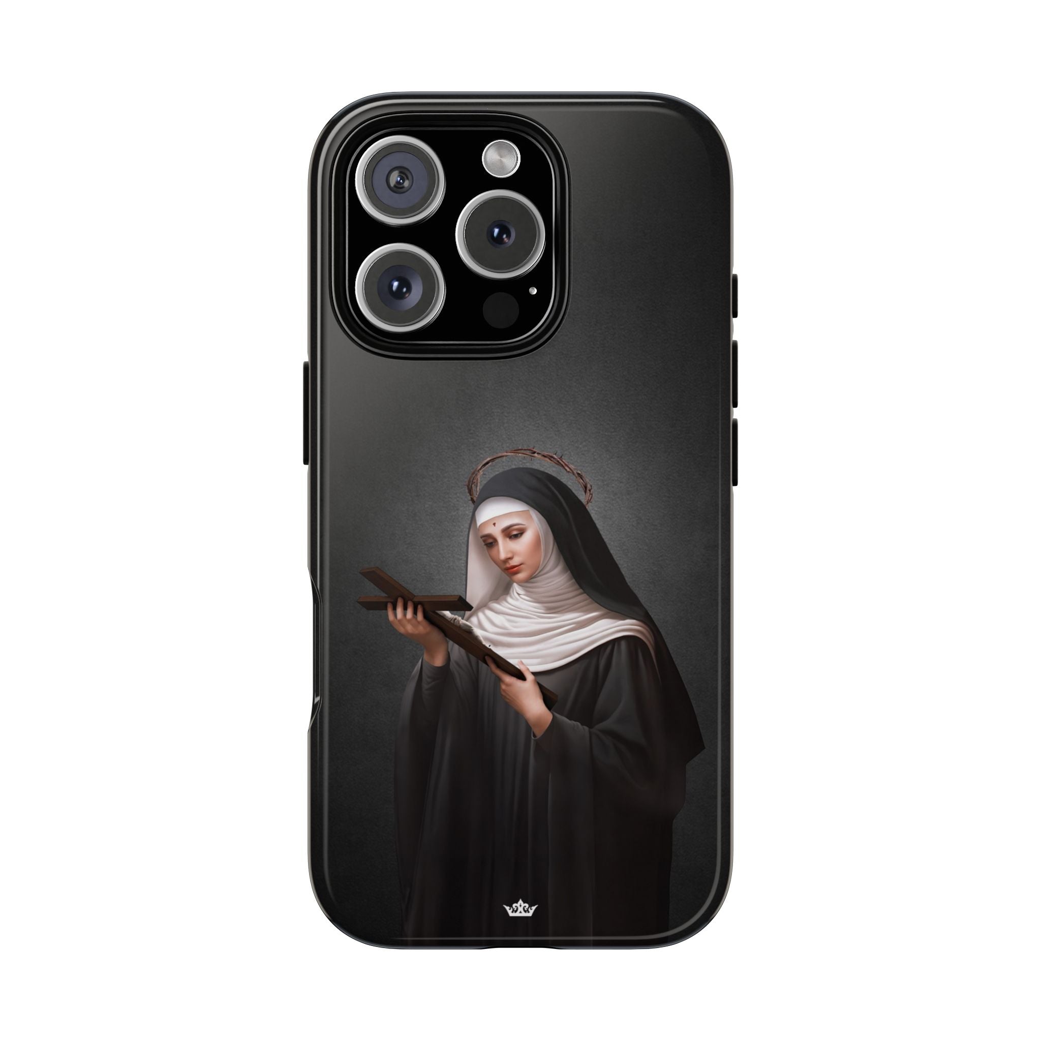 St. Rita of Cascia Hard Phone Case (Dark)