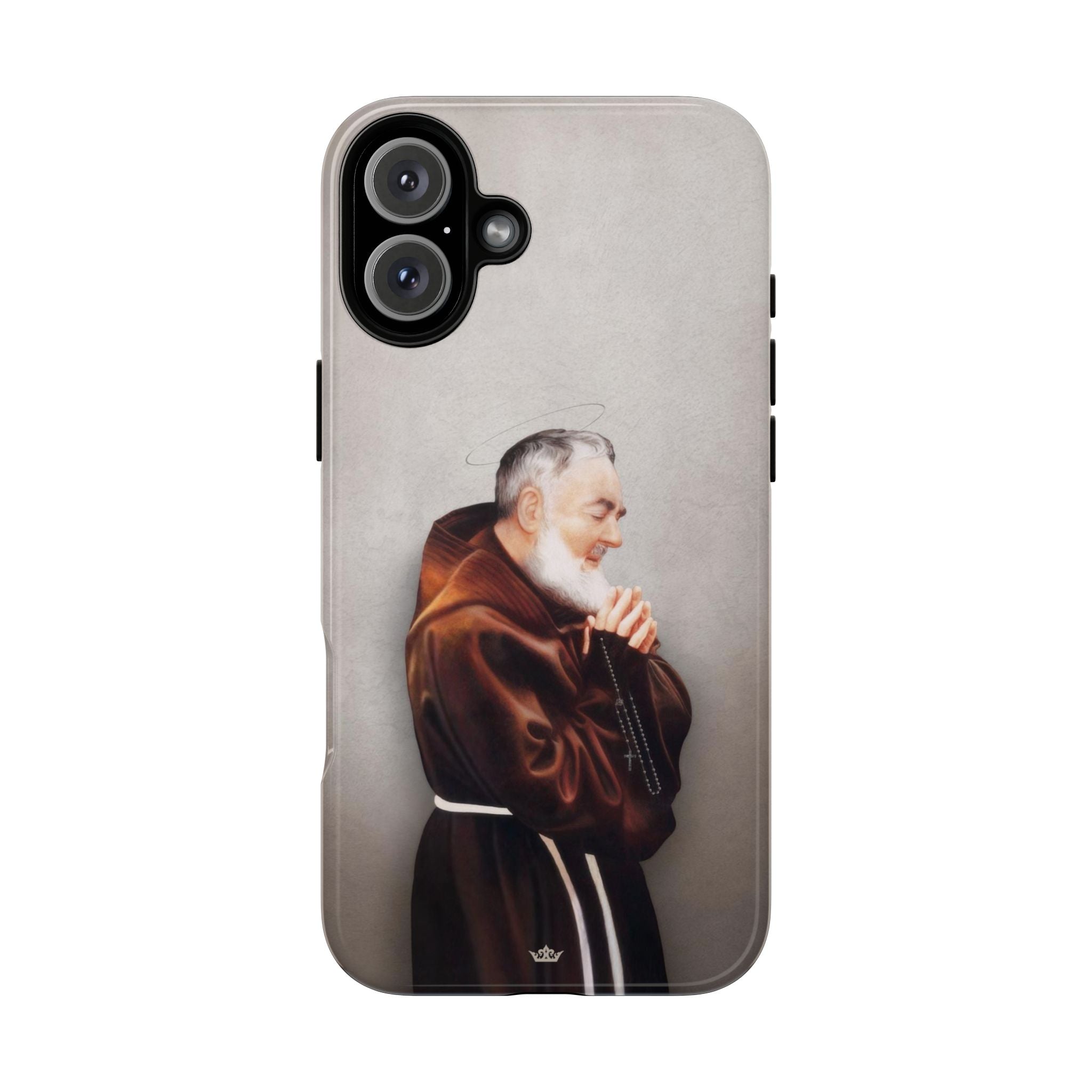 St. Padre Pio Hard Phone Case (Light)