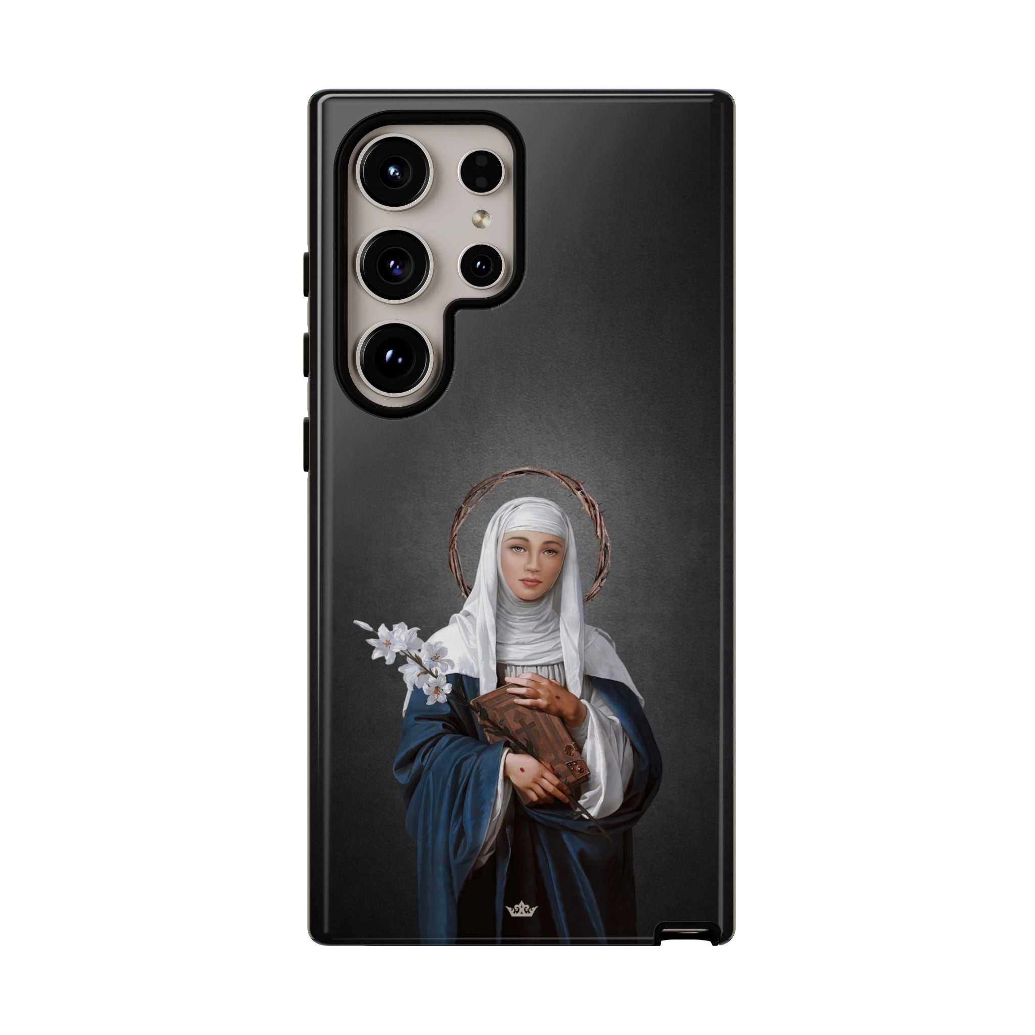 St. Catherine of Siena Hard Phone Case (Dark)