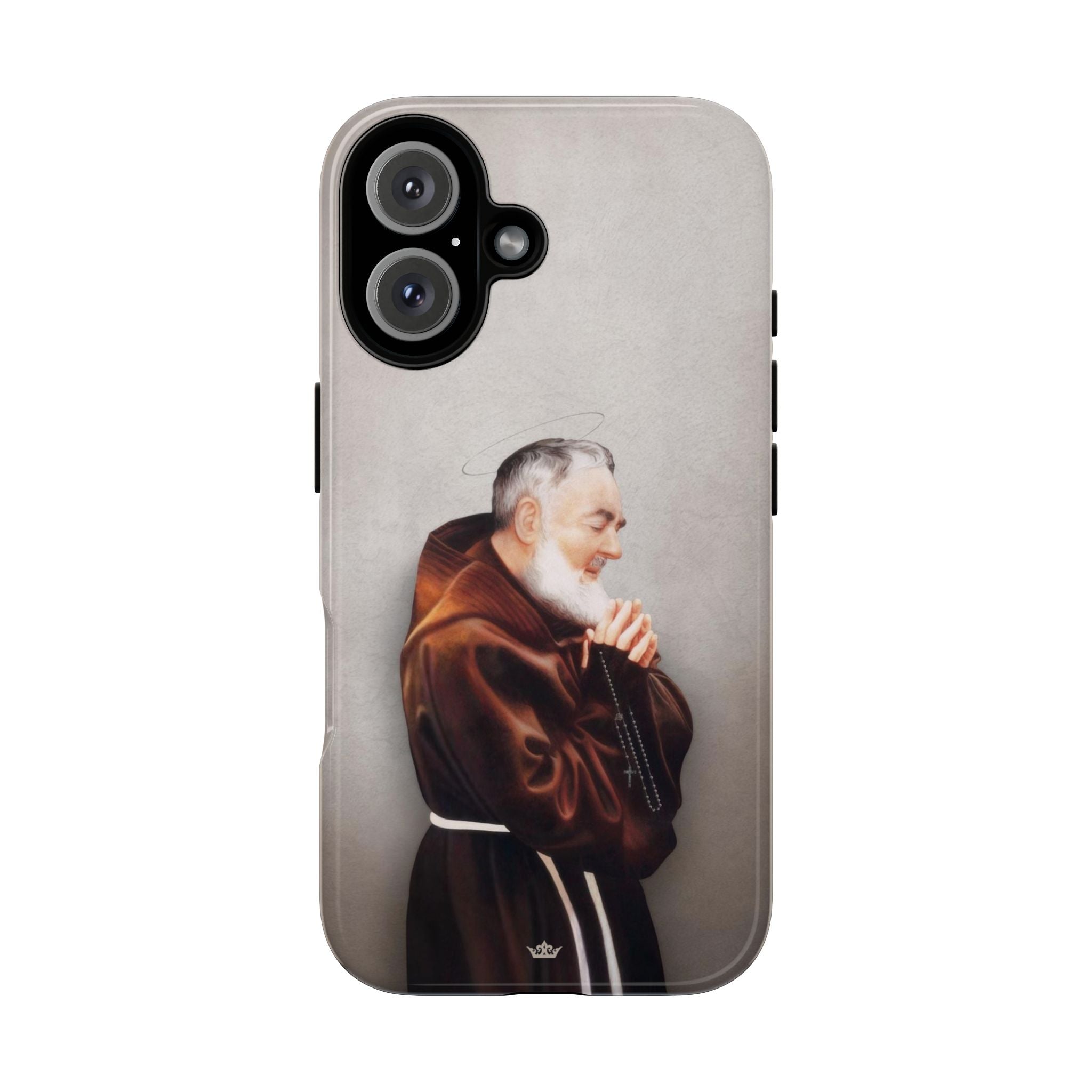 St. Padre Pio Hard Phone Case (Light)