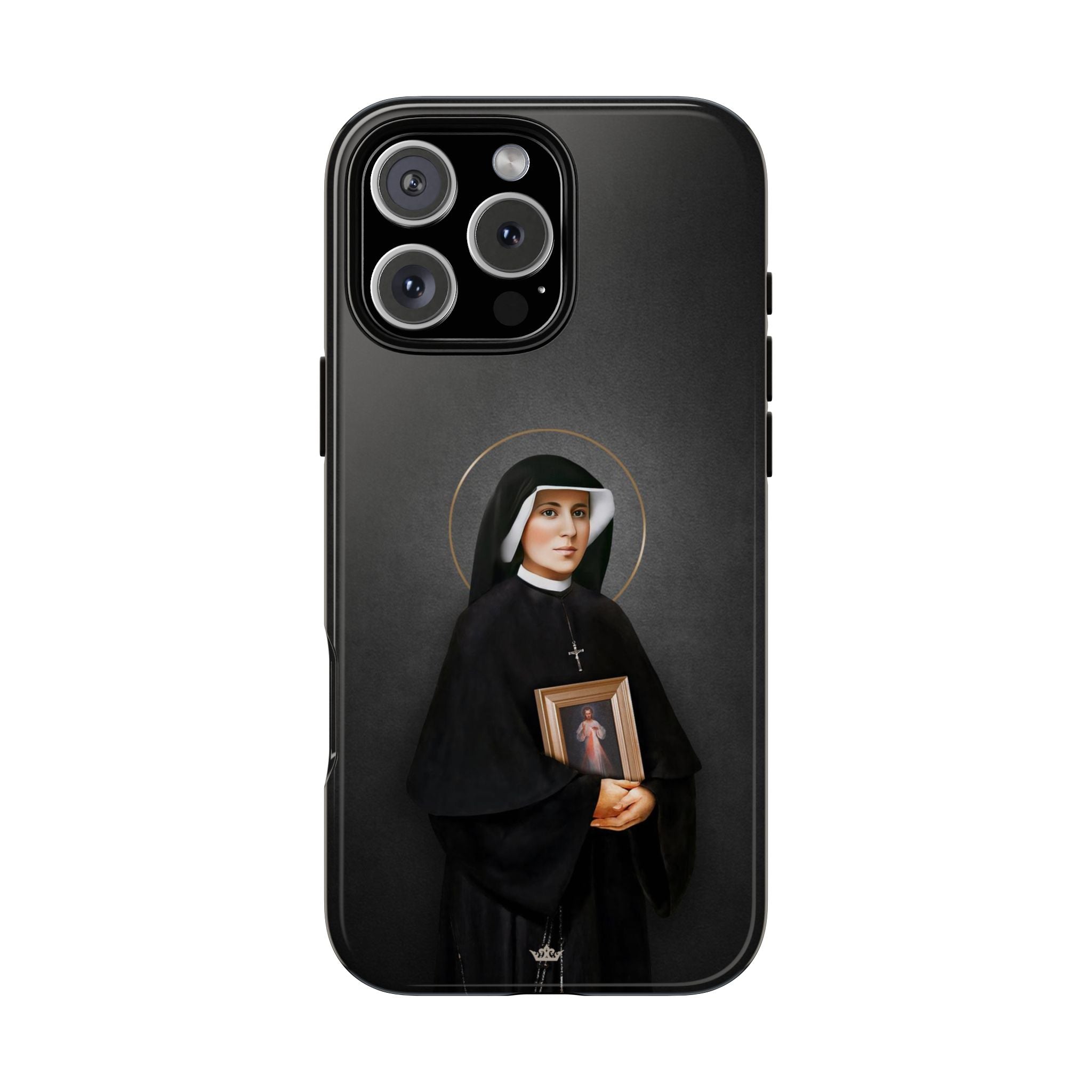 St. Faustina Hard Phone Case (Dark)