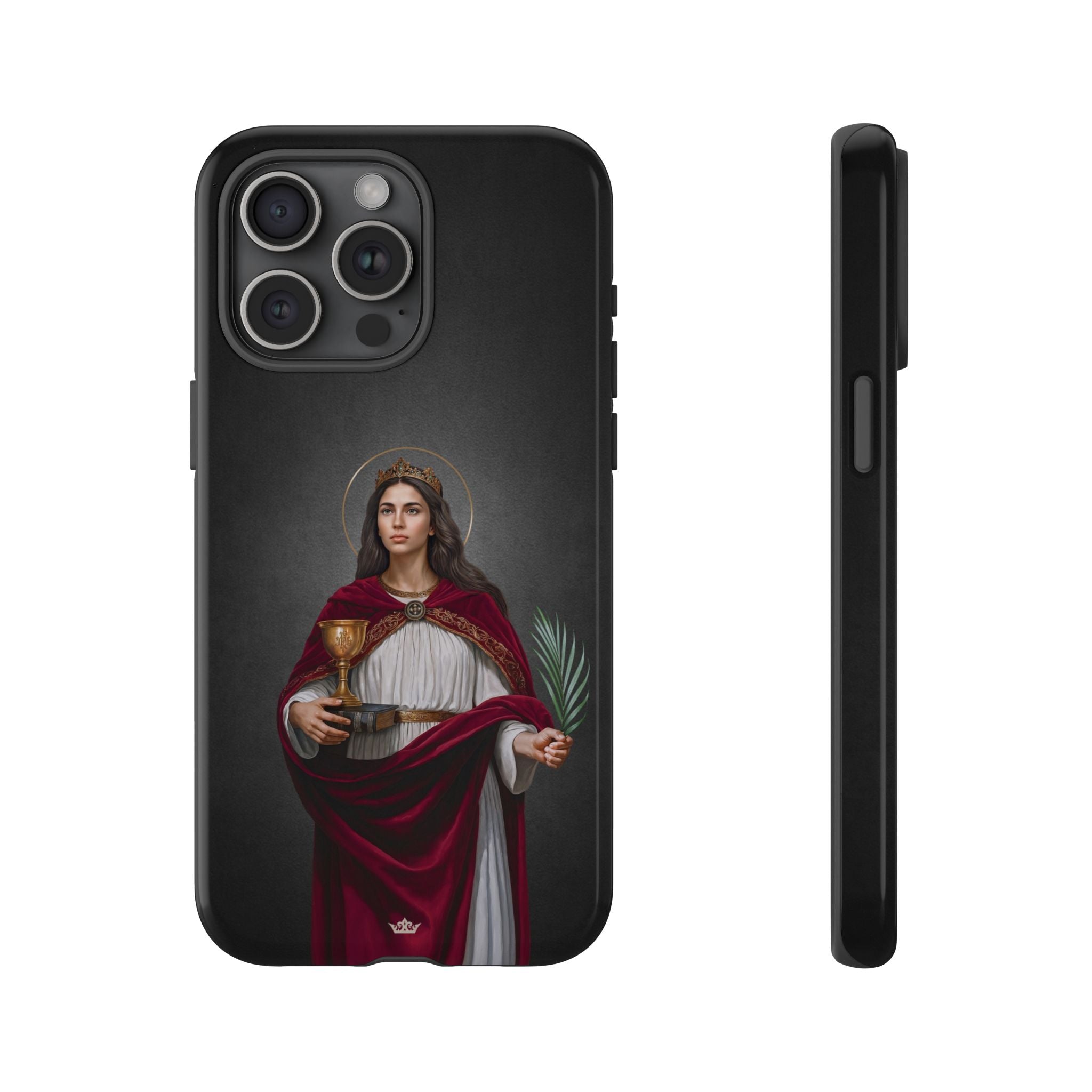 St. Barbara Hard Phone Case (Dark)