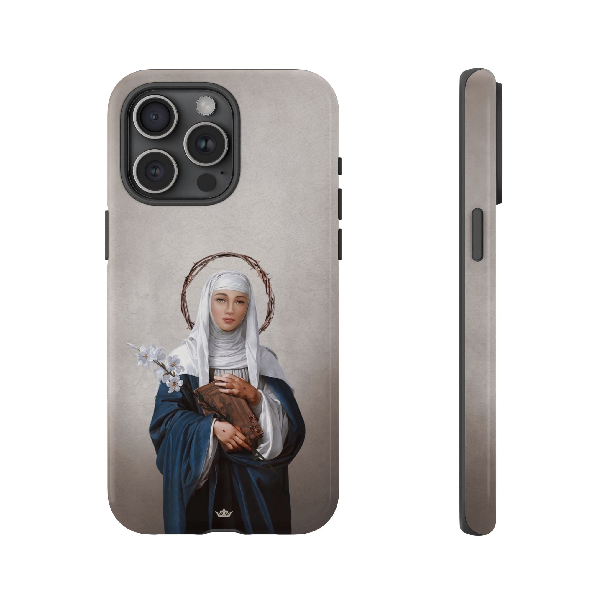 St. Catherine of Siena Hard Phone Case (Light)