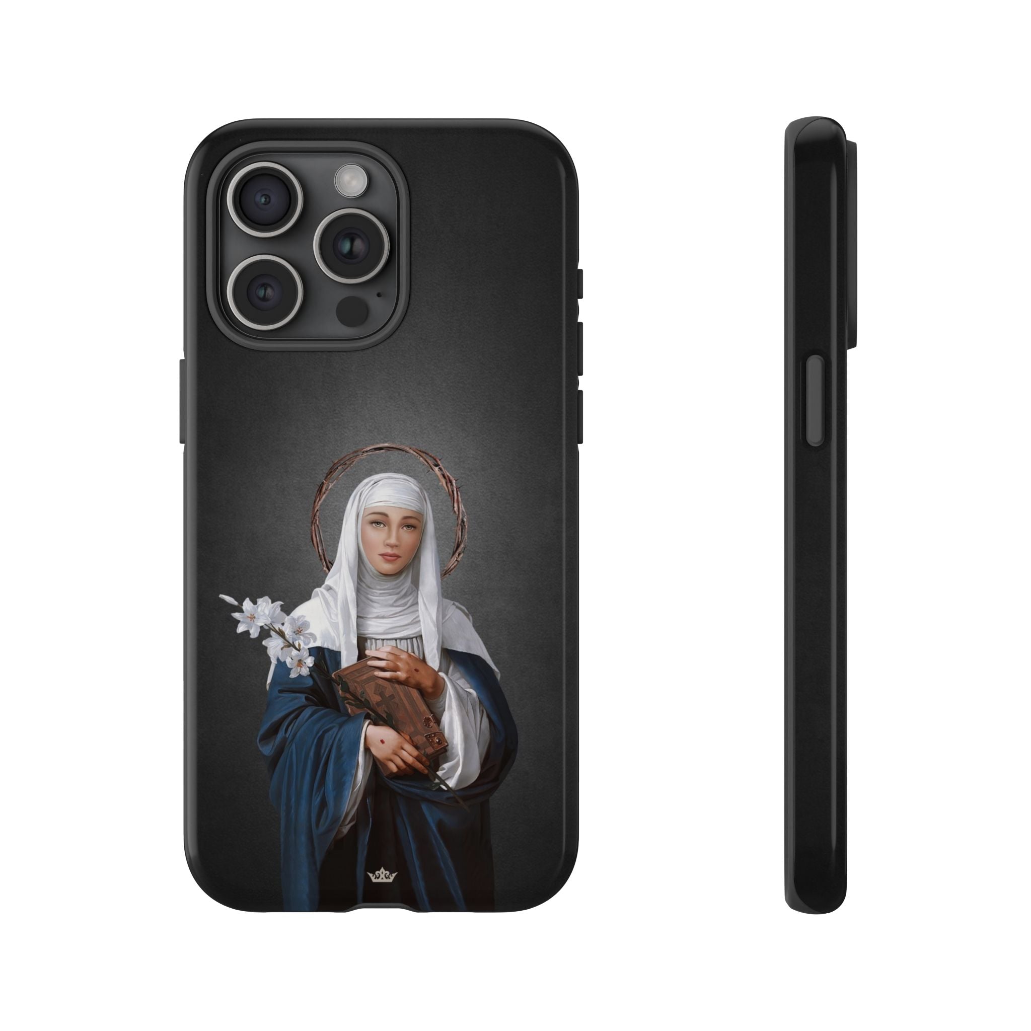 St. Catherine of Siena Hard Phone Case (Dark)