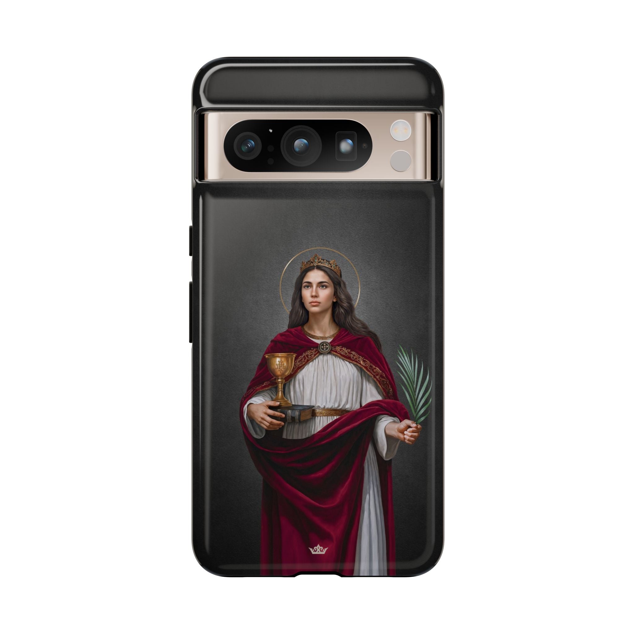 St. Barbara Hard Phone Case (Dark)