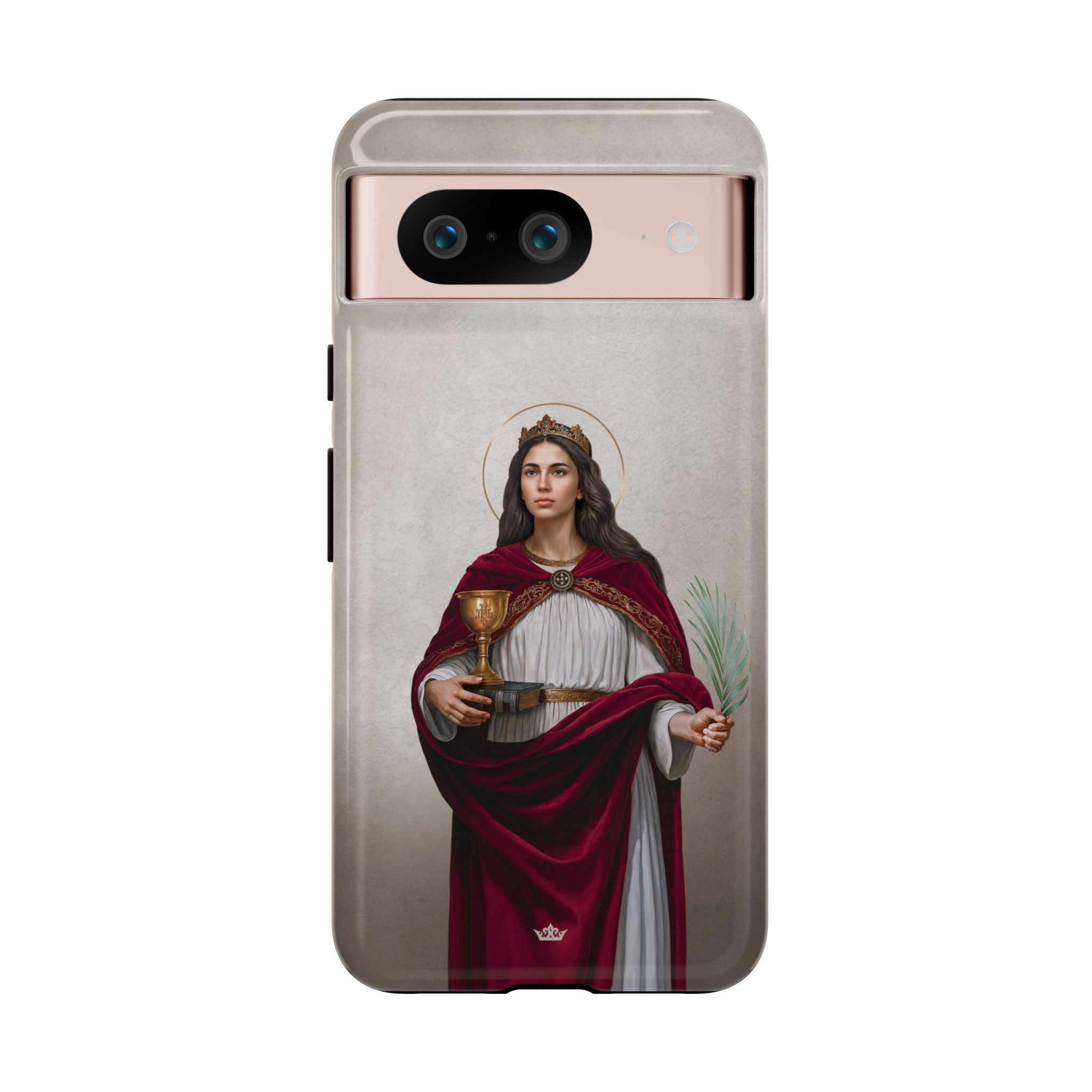 St. Barbara Hard Phone Case (Light)