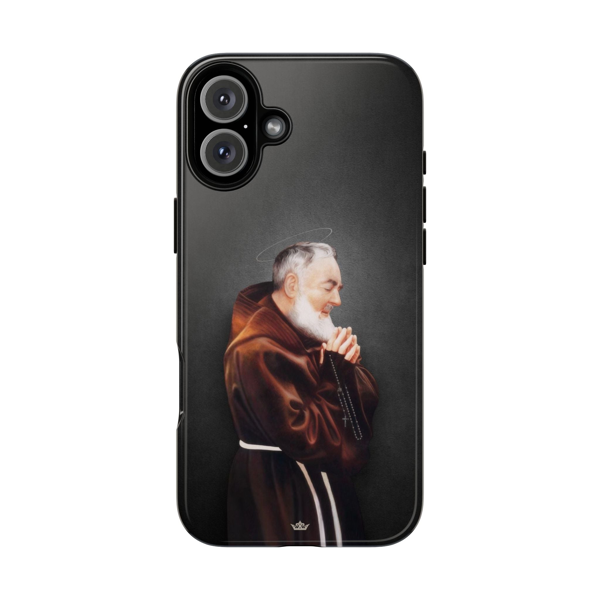 St. Padre Pio Hard Phone Case (Dark)