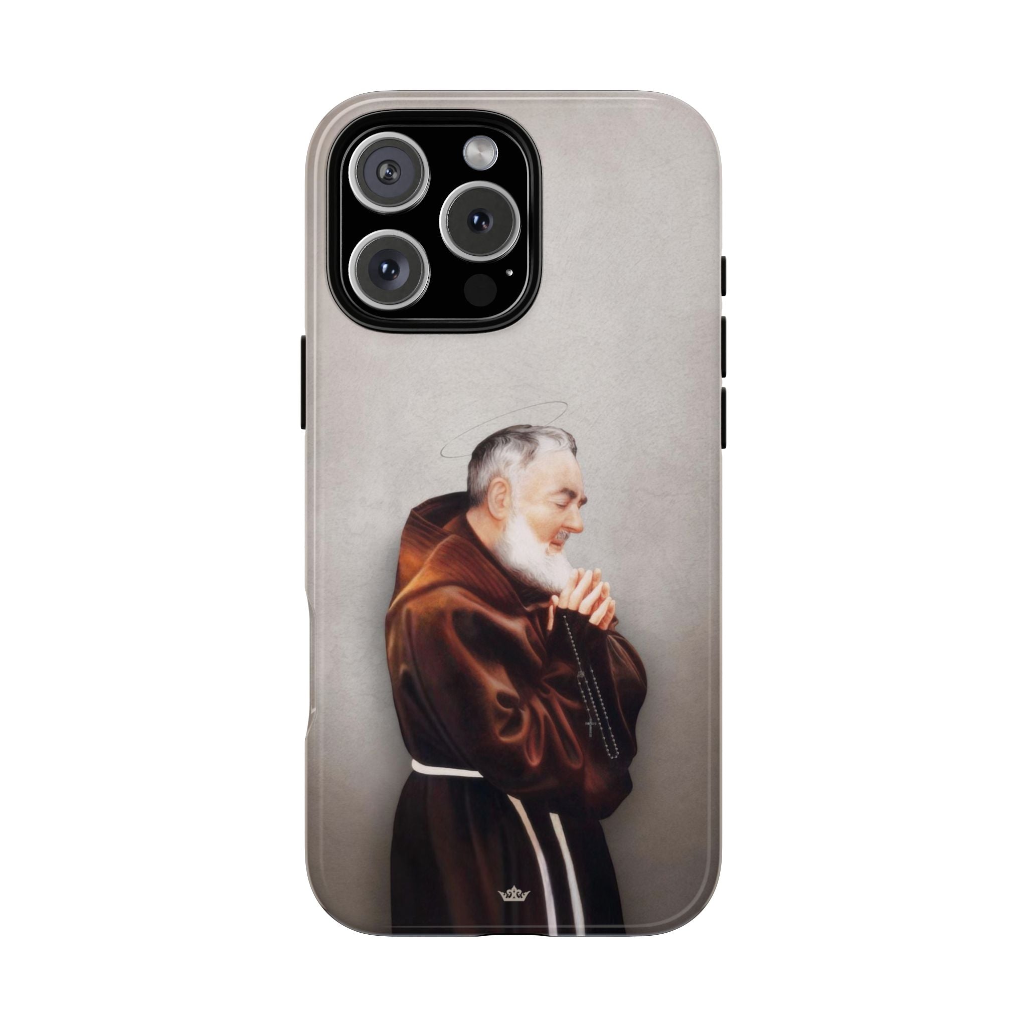 St. Padre Pio Hard Phone Case (Light)