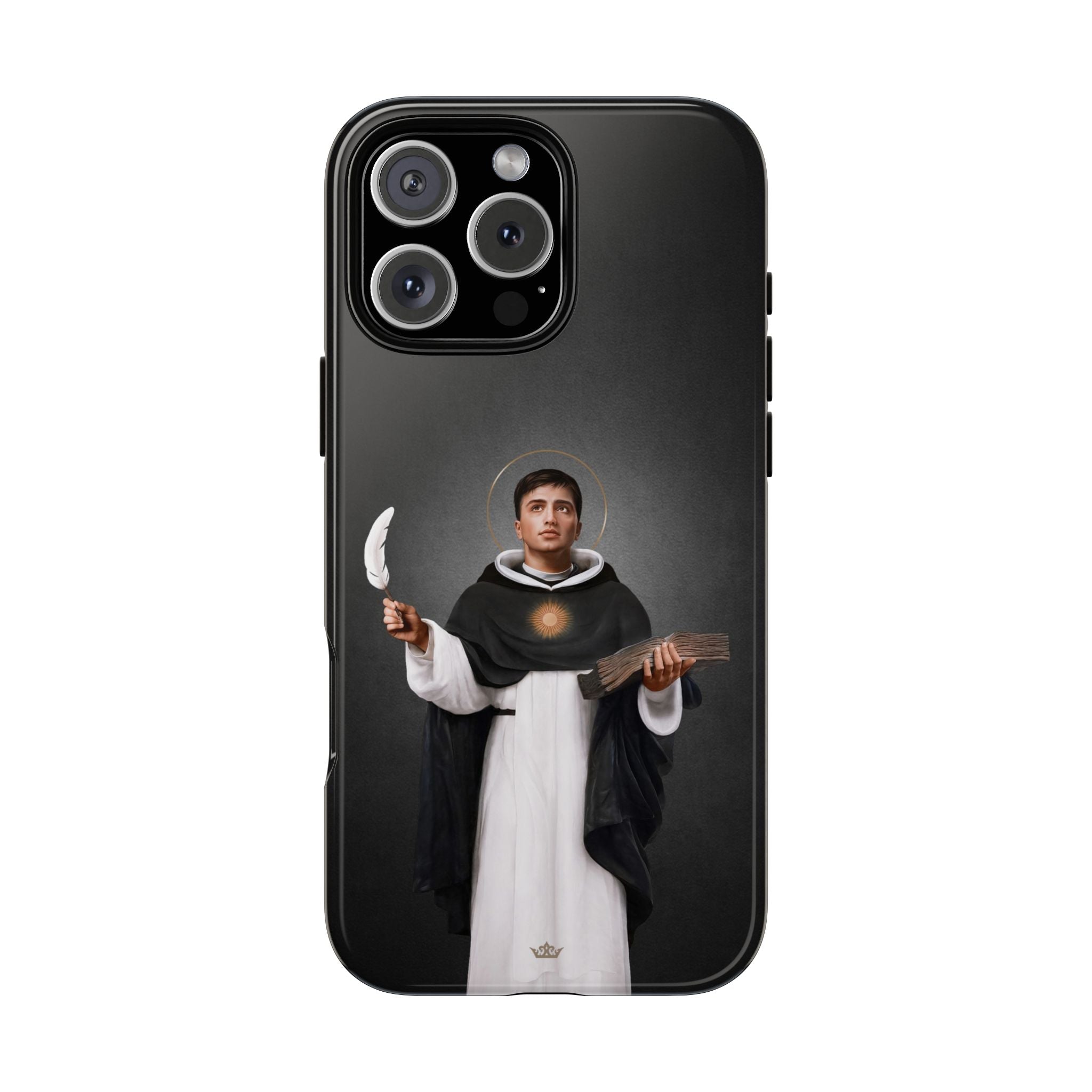 St. Thomas Aquinas Hard Phone Case (Dark)