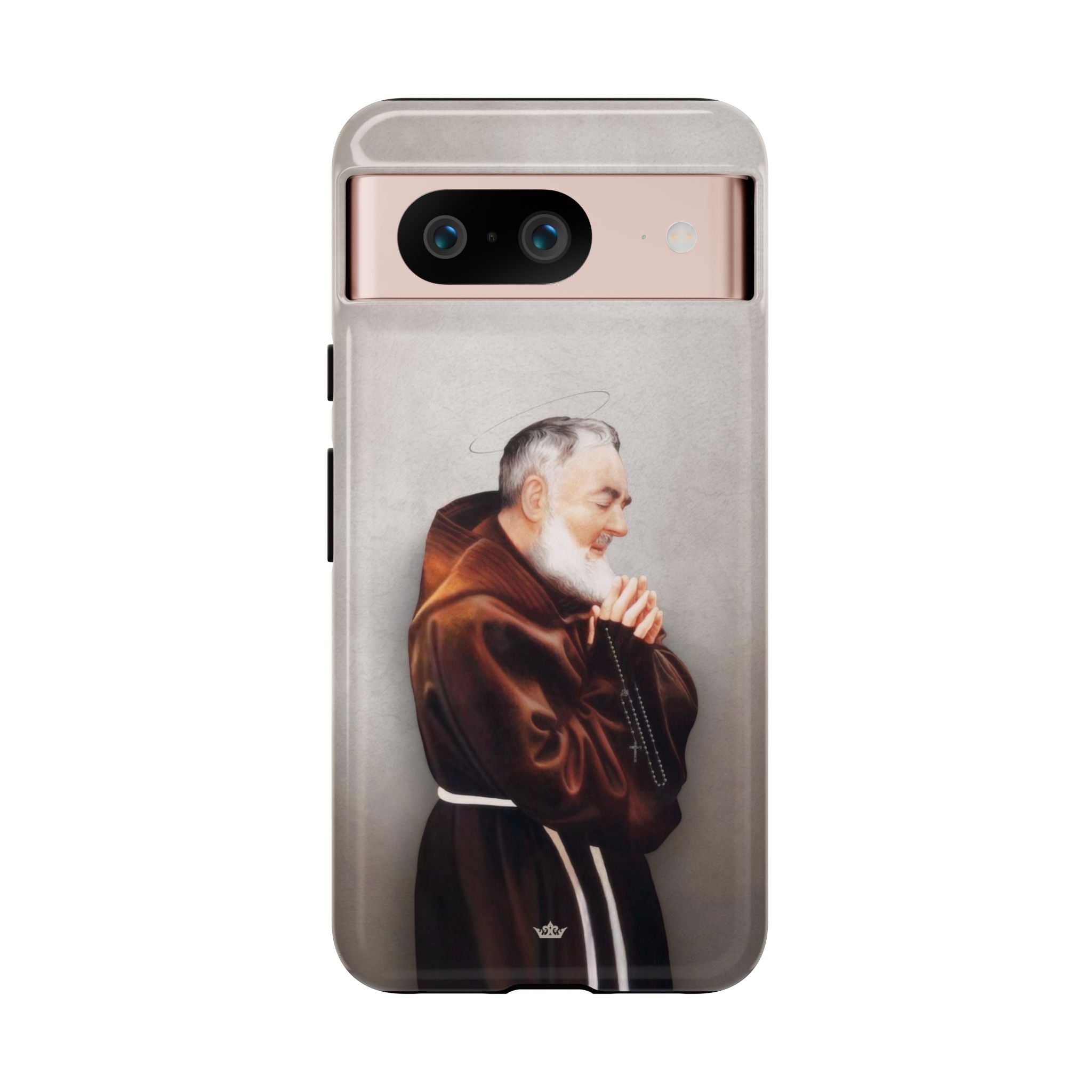 St. Padre Pio Hard Phone Case (Light)