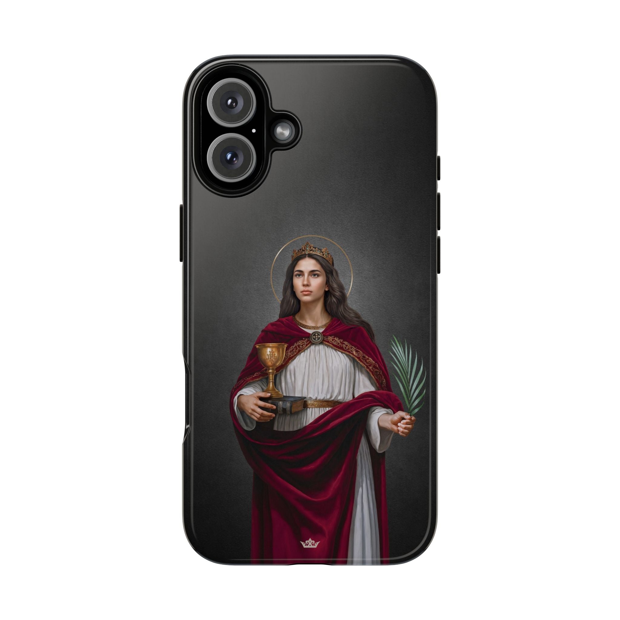 St. Barbara Hard Phone Case (Dark)