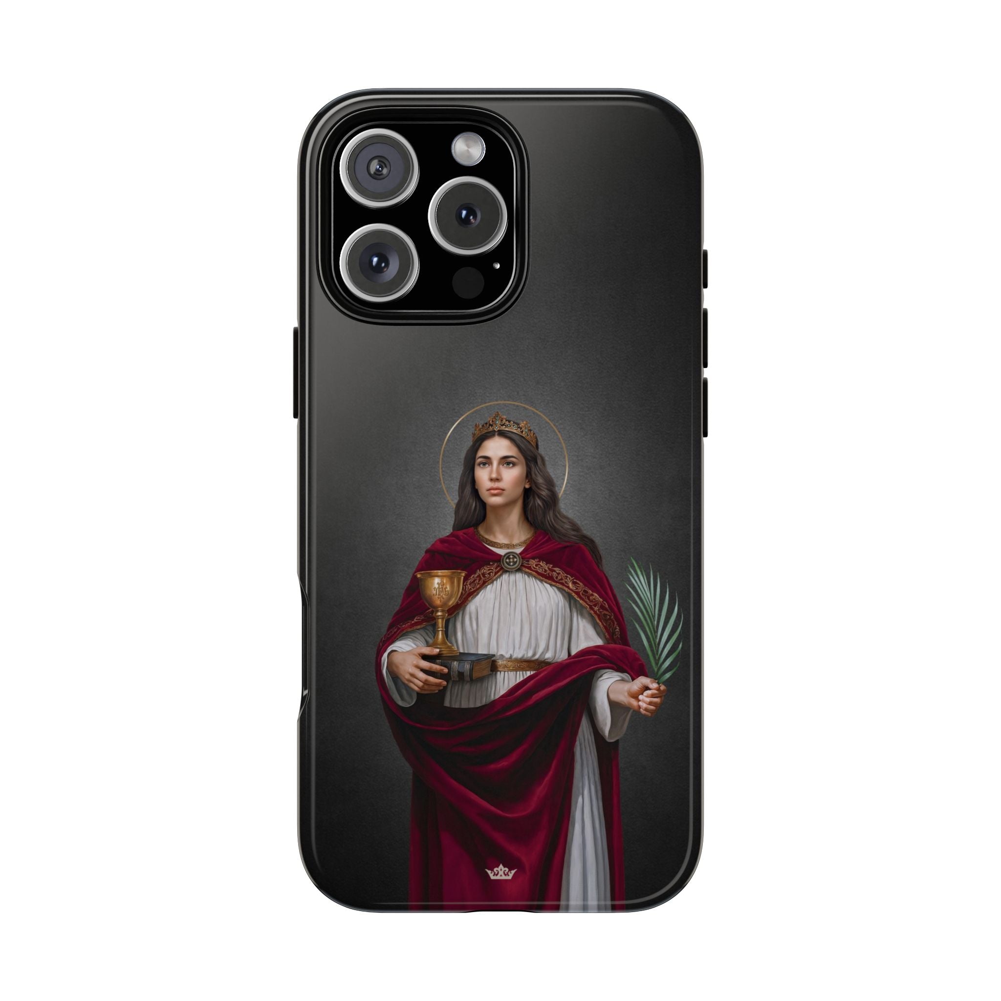 St. Barbara Hard Phone Case (Dark)