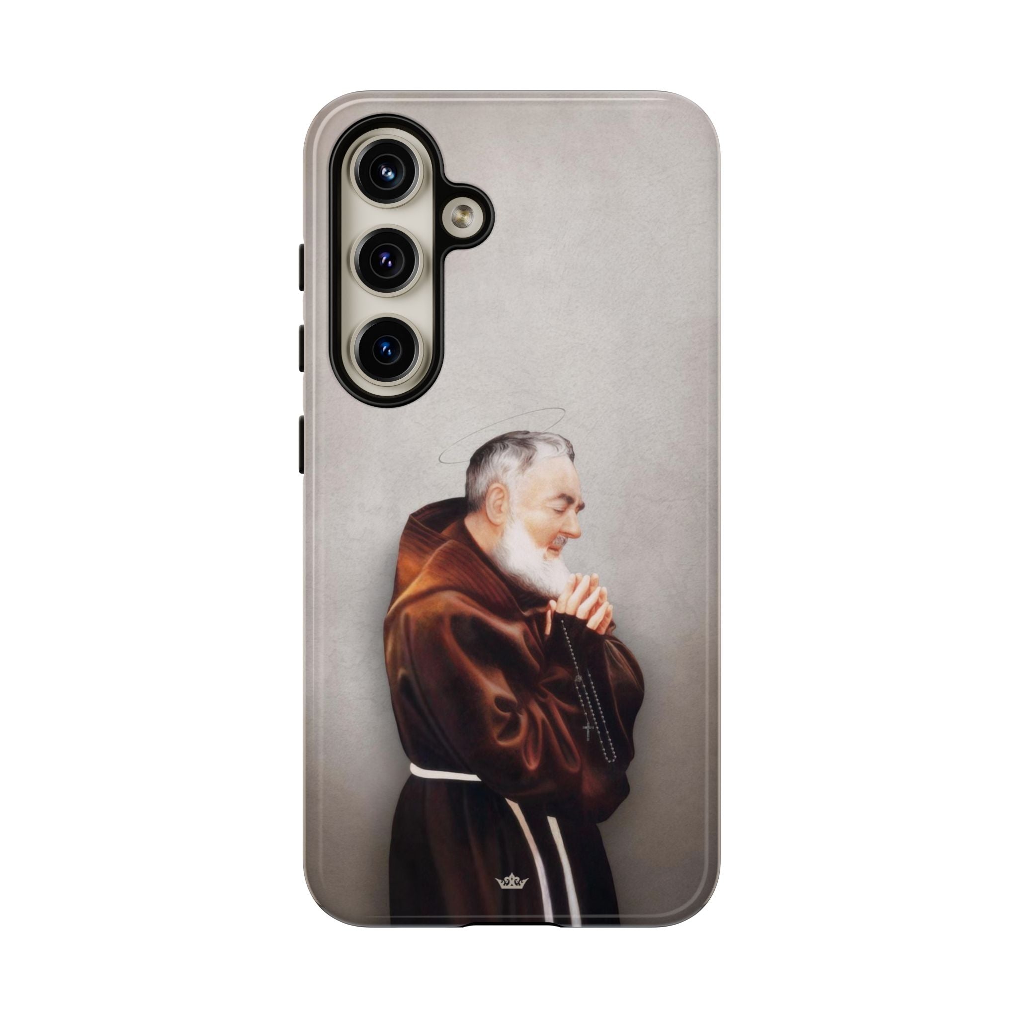 St. Padre Pio Hard Phone Case (Light)