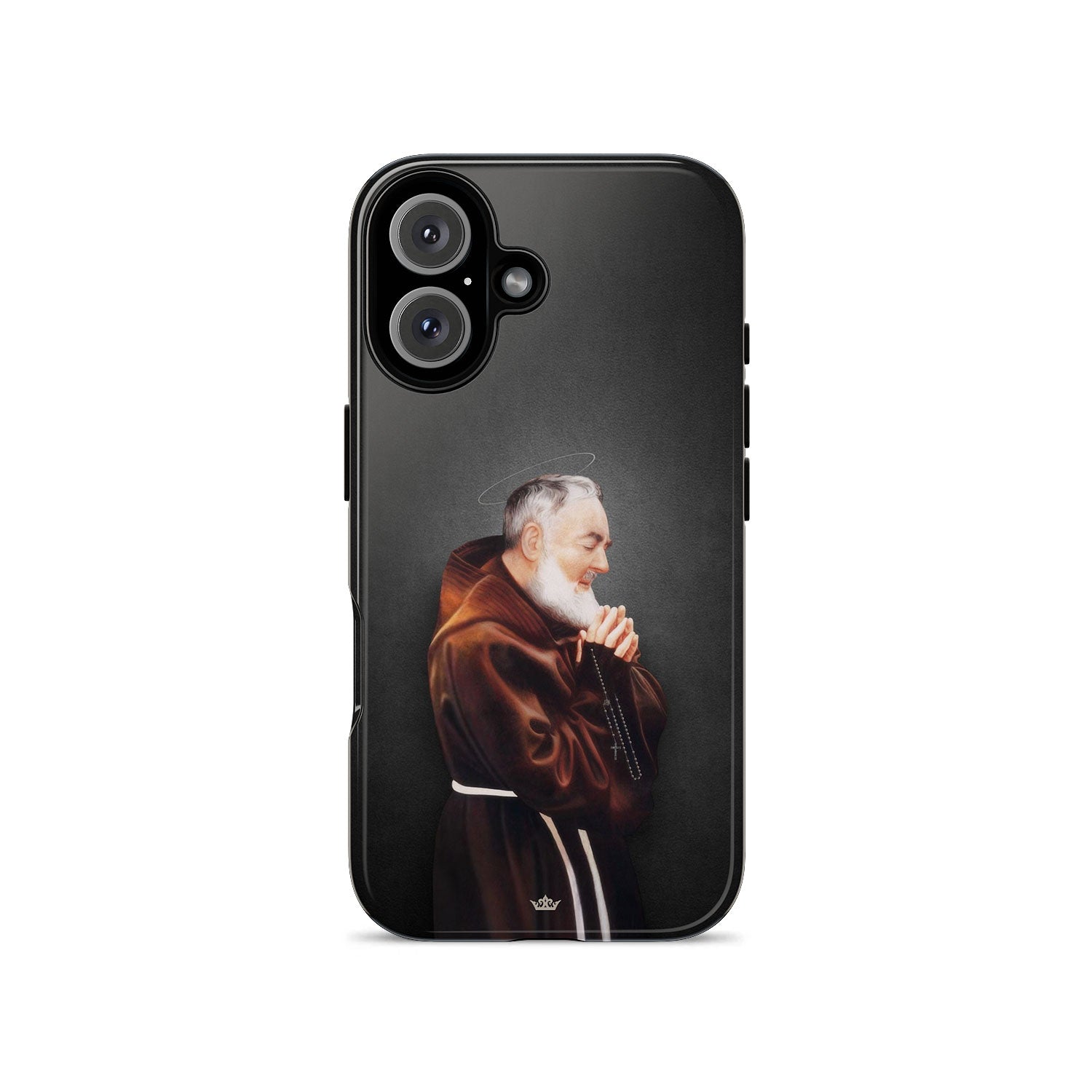 St. Padre Pio Hard Phone Case (Dark)