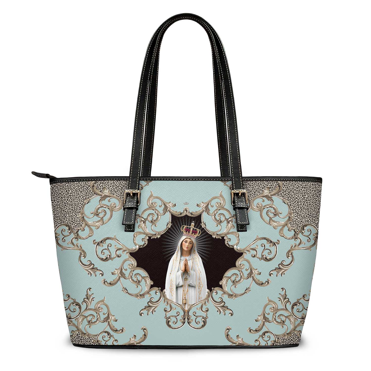 Our Lady of Fatima Tote Bag (Baroque Blue) - VENXARA®