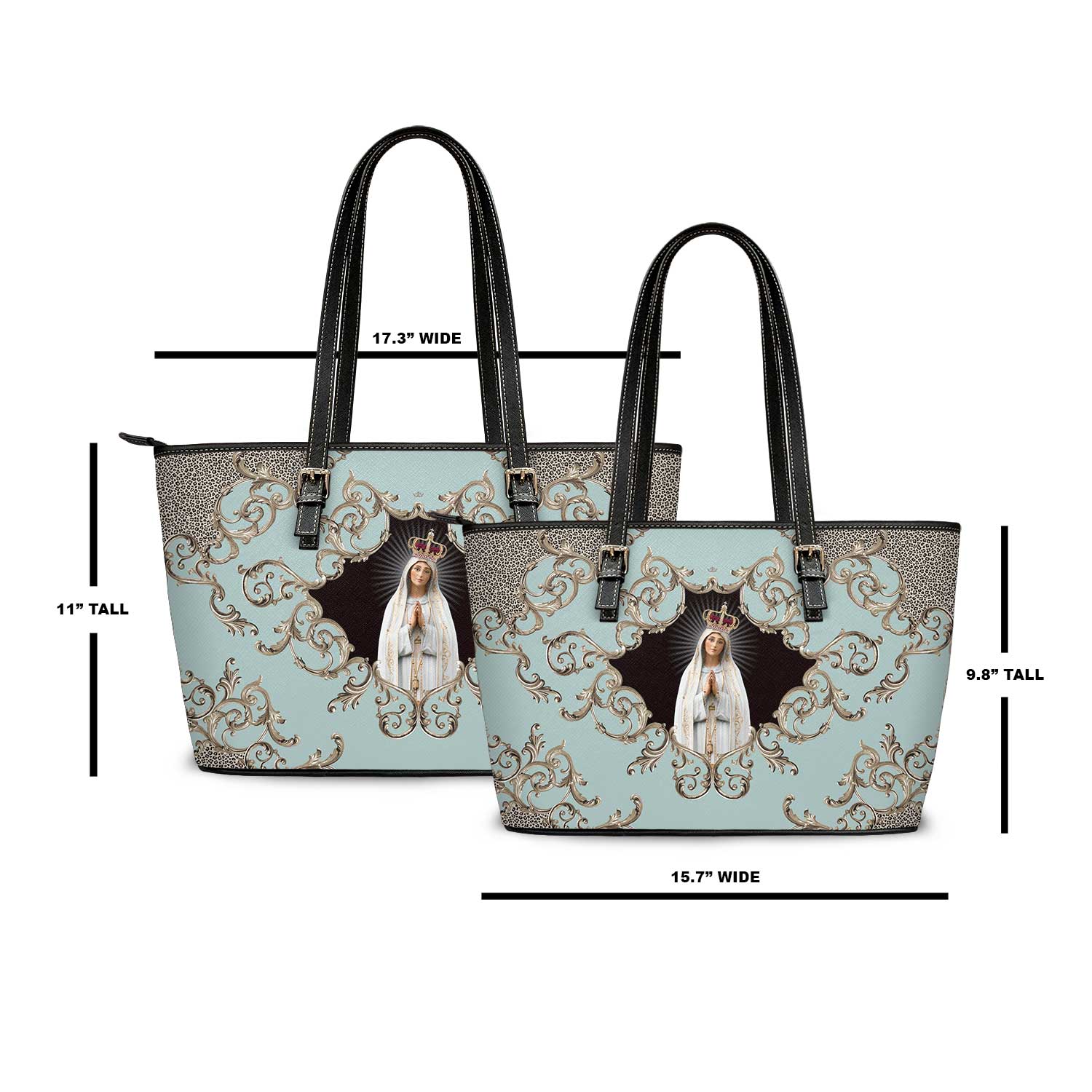 Our Lady of Fatima Tote Bag (Baroque Blue) - VENXARA®