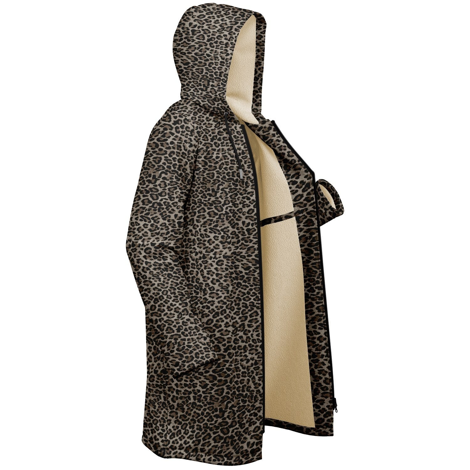 Our Lady of Fatima Zipper Microfleece Cloak (Bold Leopard) - VENXARA®