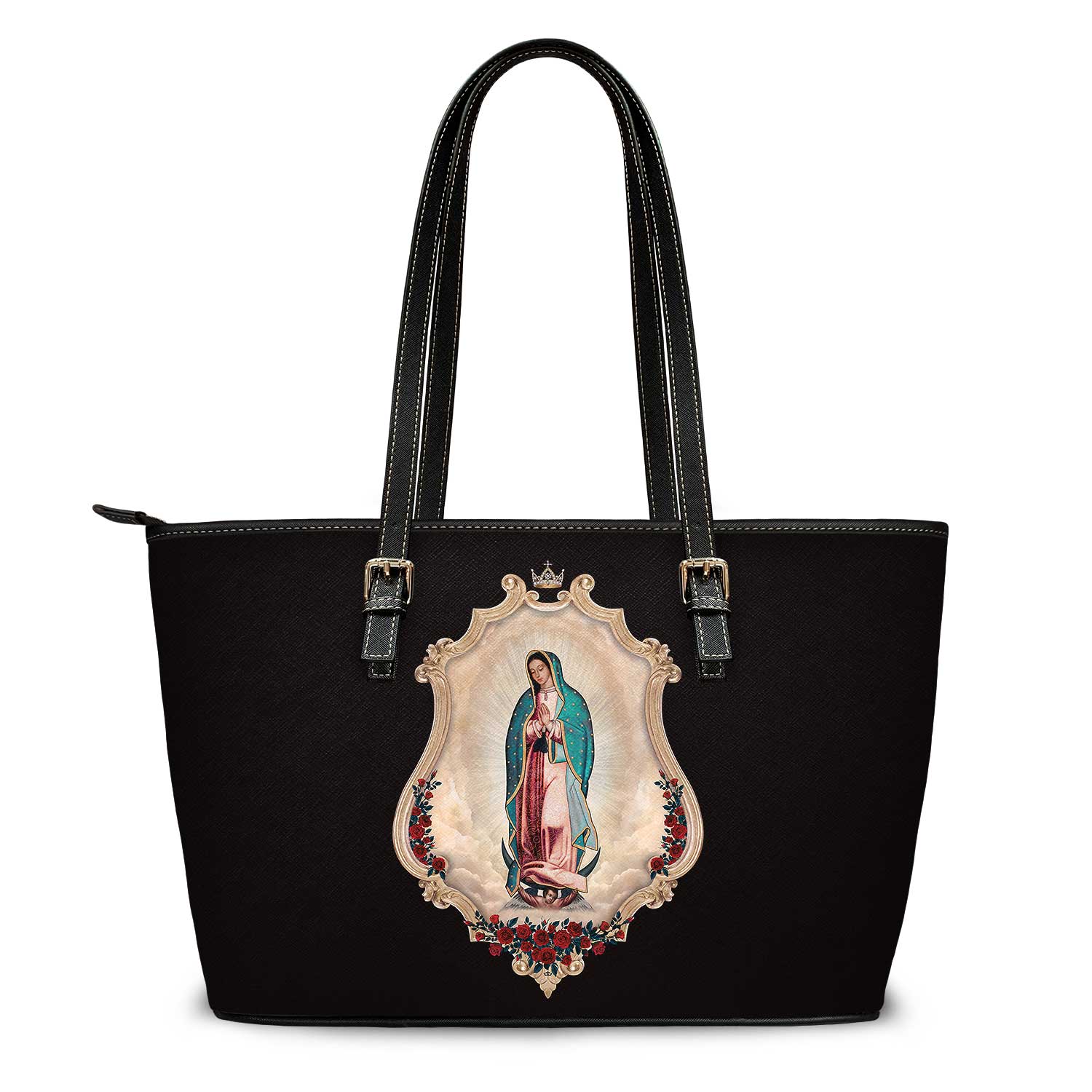 Our Lady of Guadalupe Tote Bag (Black) - VENXARA®