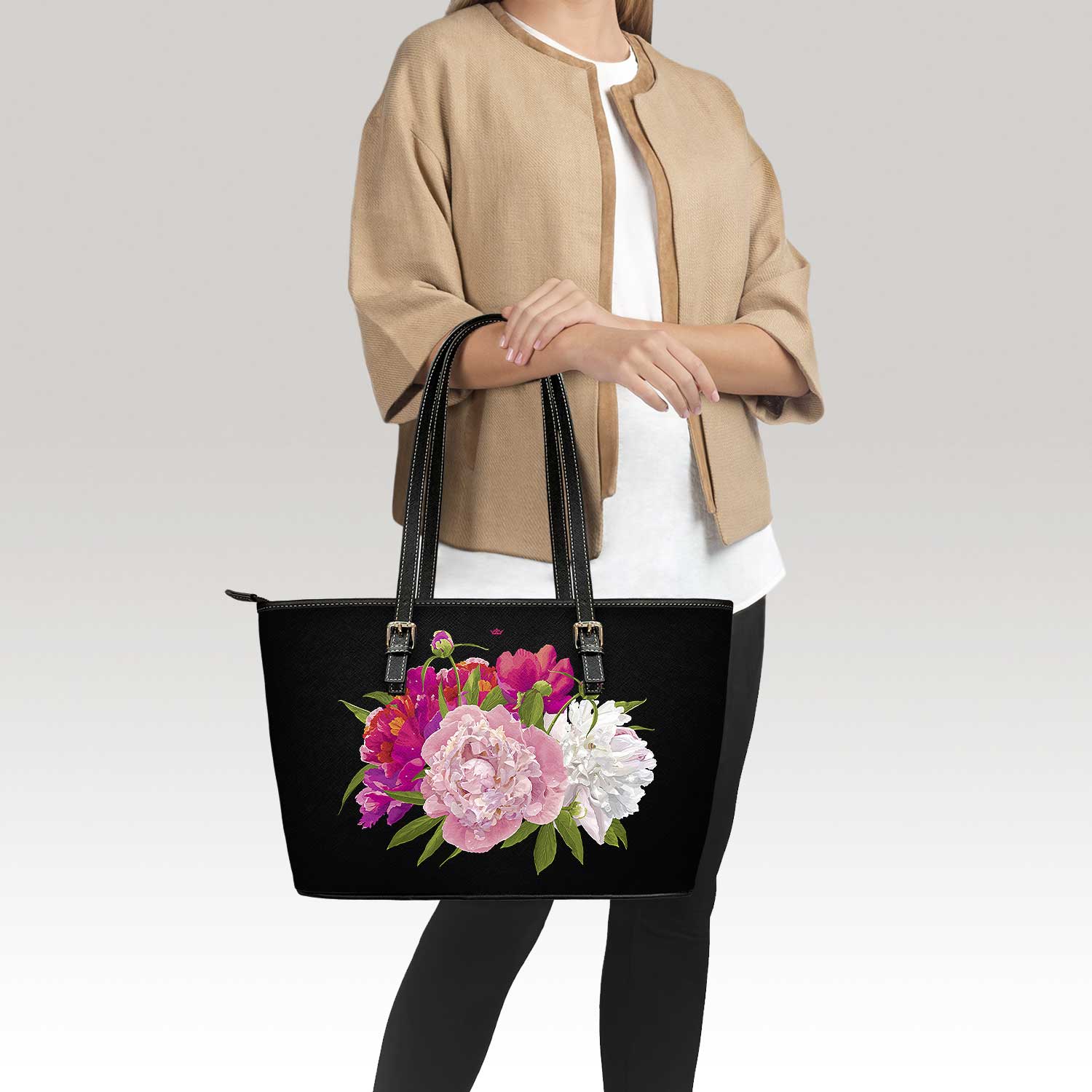 Purely Peony Tote Bag (Spicy) - VENXARA®