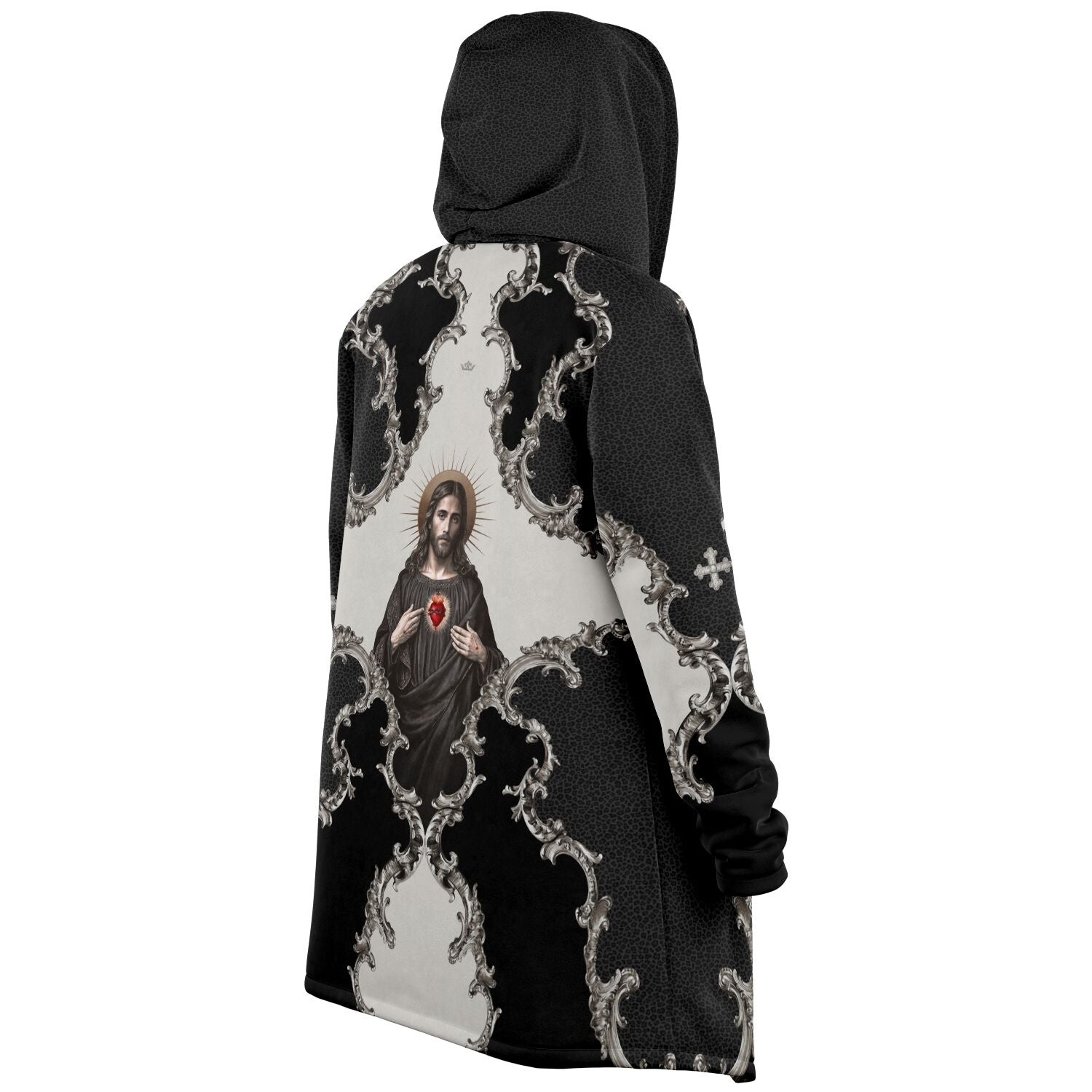 Sacred Heart of Jesus Microfleece Cloak (Baroque Leopard) - VENXARA®