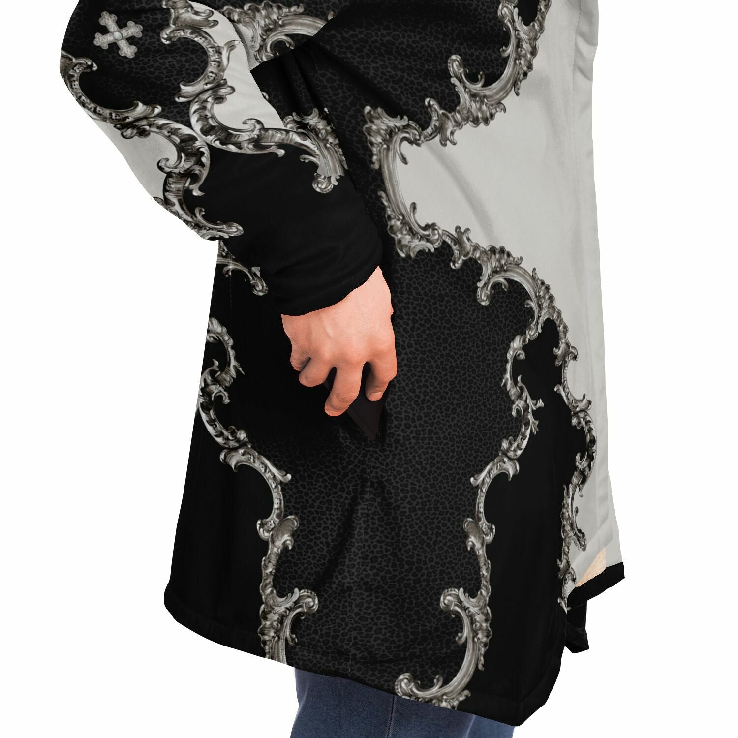 Sacred Heart of Jesus Microfleece Cloak (Baroque Leopard) - VENXARA®