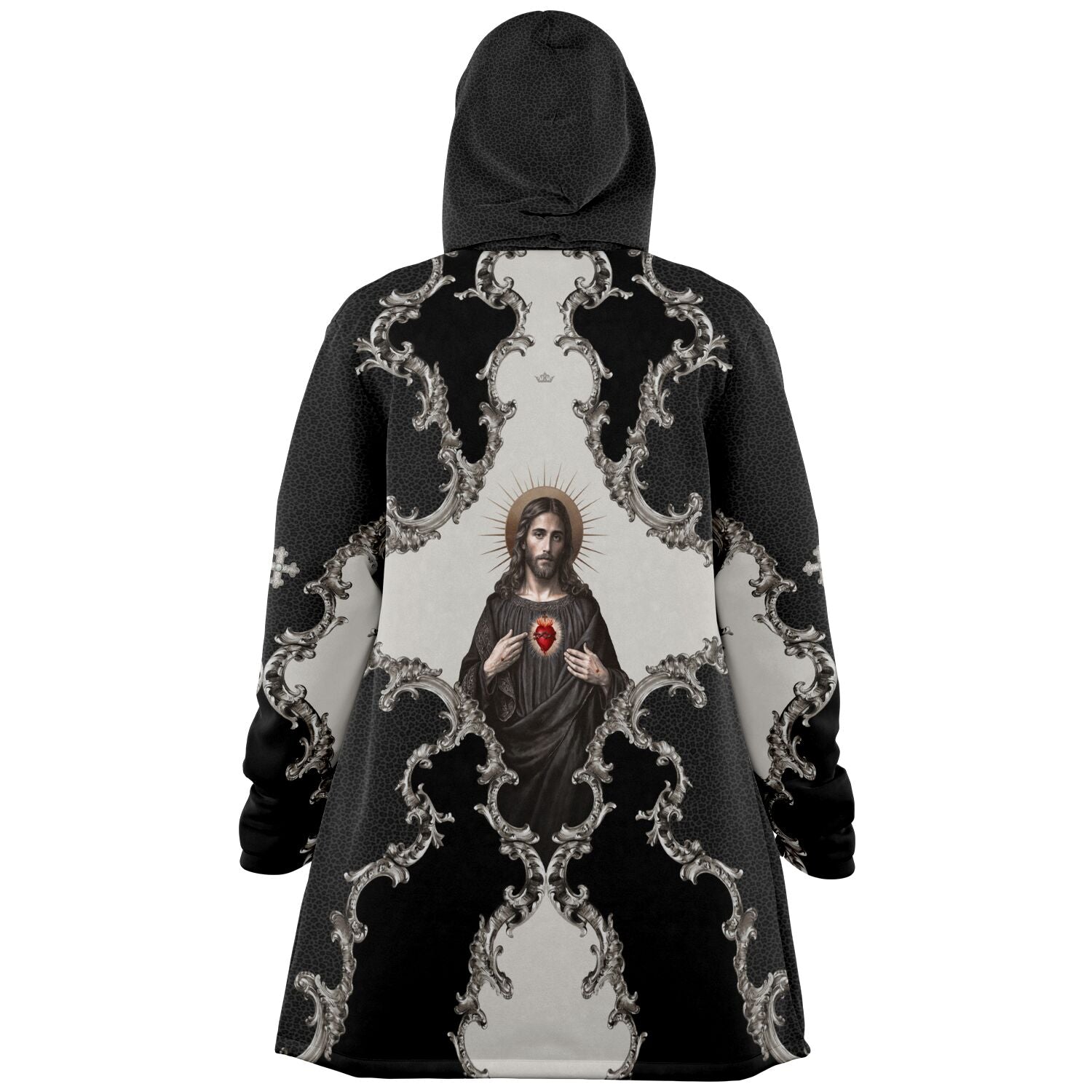 Sacred Heart of Jesus Microfleece Cloak (Baroque Leopard) - VENXARA®