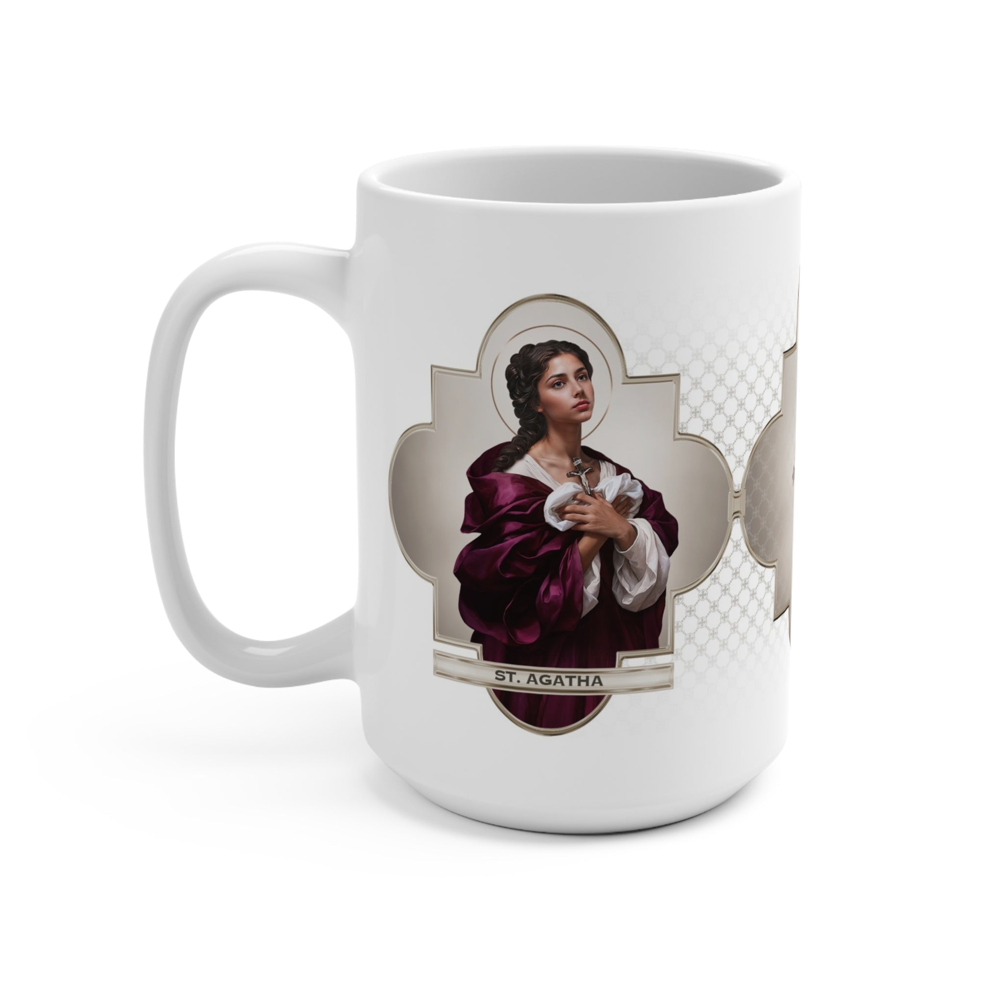 St. Agatha Ceramic Mug - VENXARA®