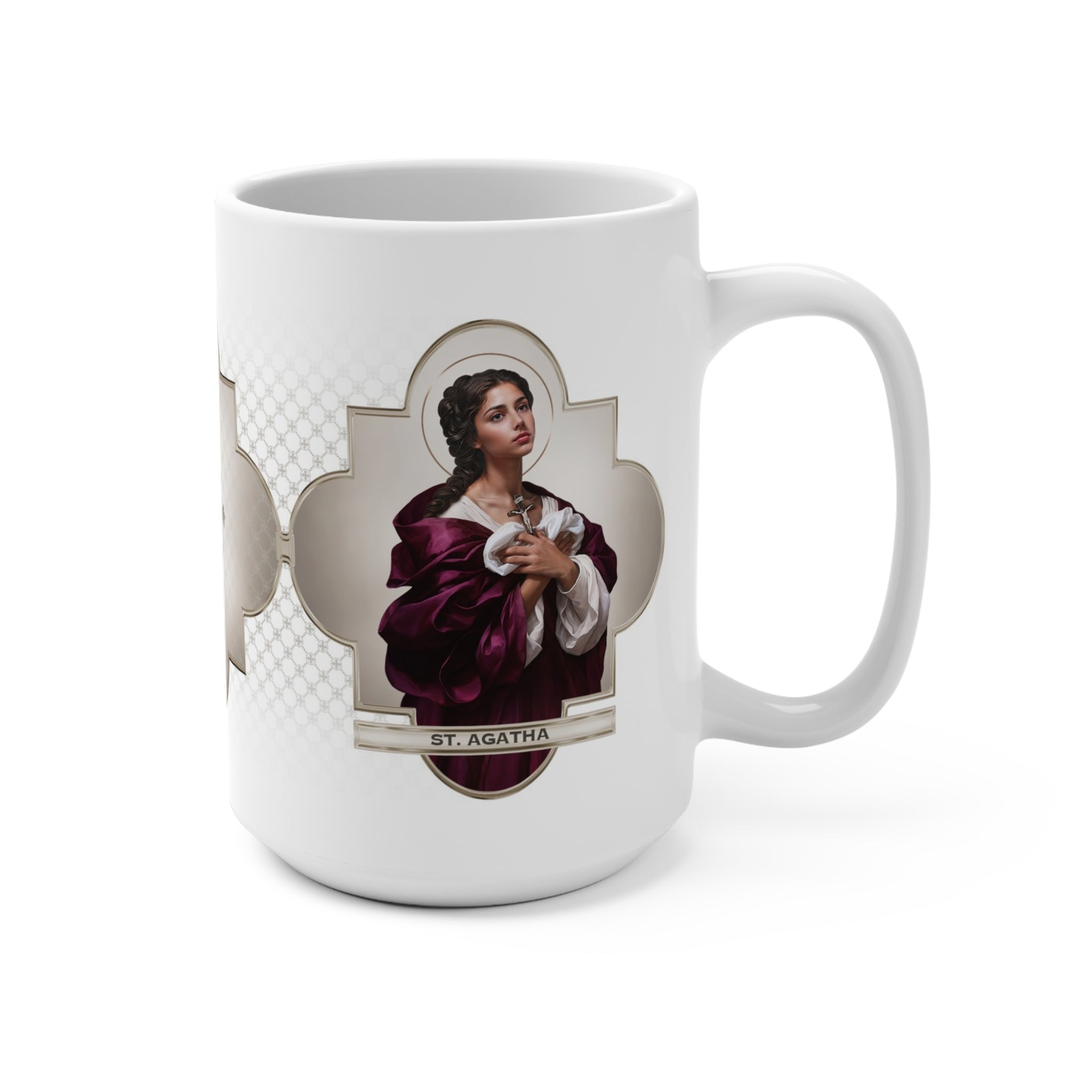 St. Agatha Ceramic Mug - VENXARA®