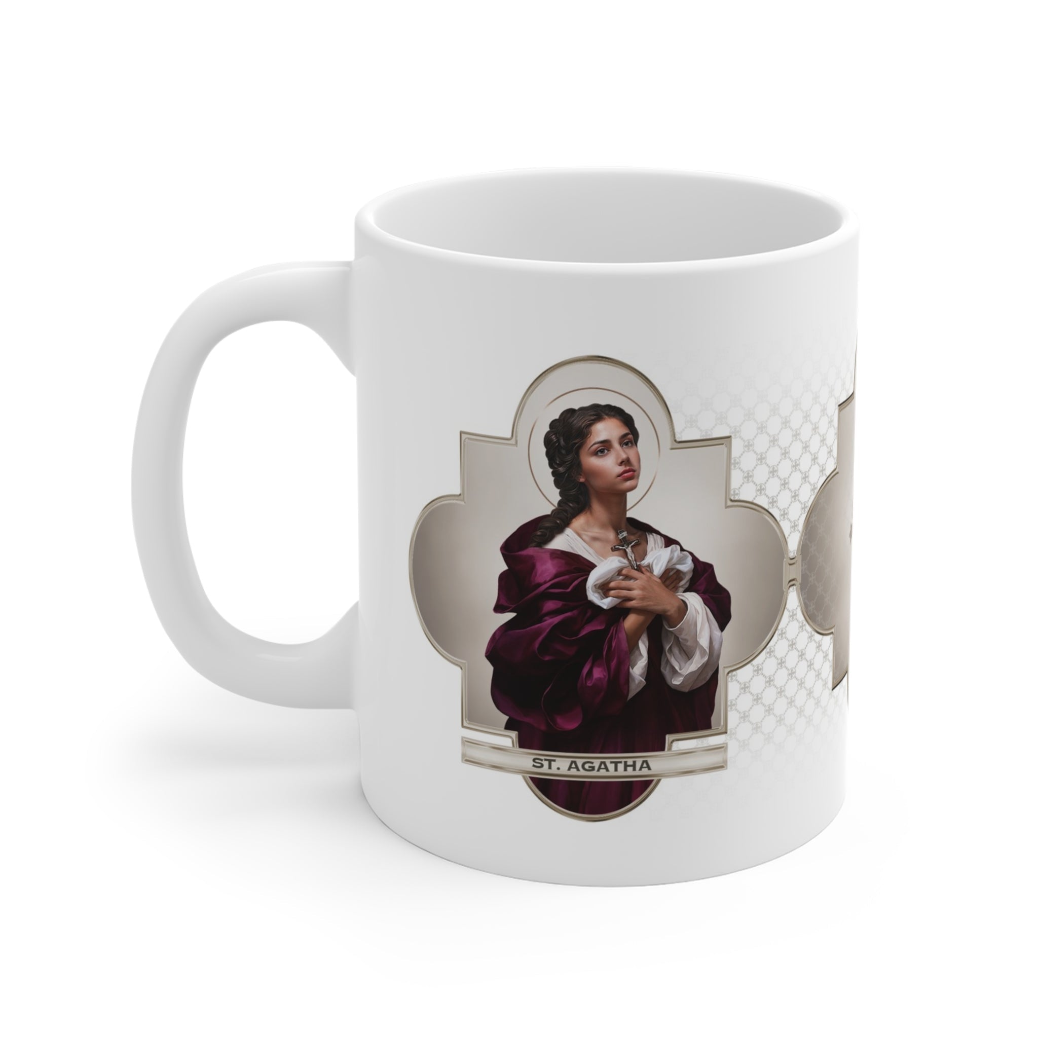 St. Agatha Ceramic Mug - VENXARA®