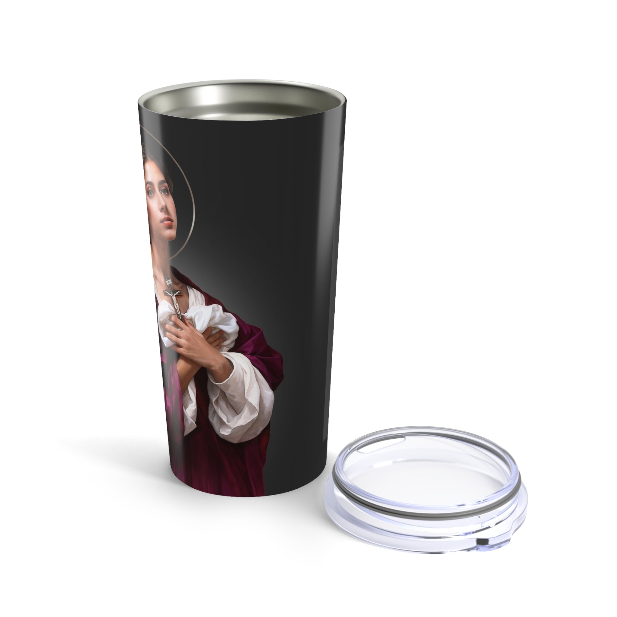 St. Agatha Lord's Prayer Tumbler 20 oz. (Ash) - VENXARA®