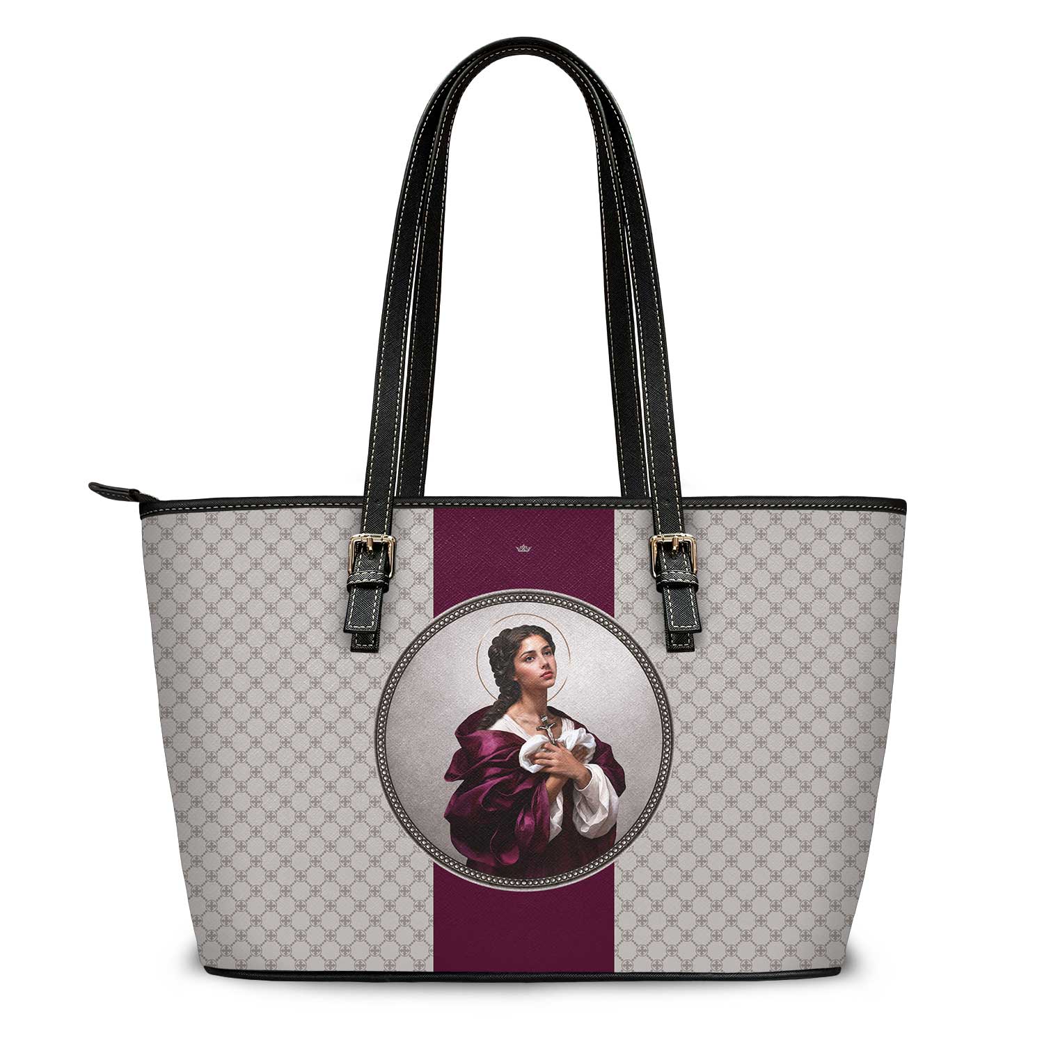 St. Agatha Medallion Tote Bag (Sand) - VENXARA®