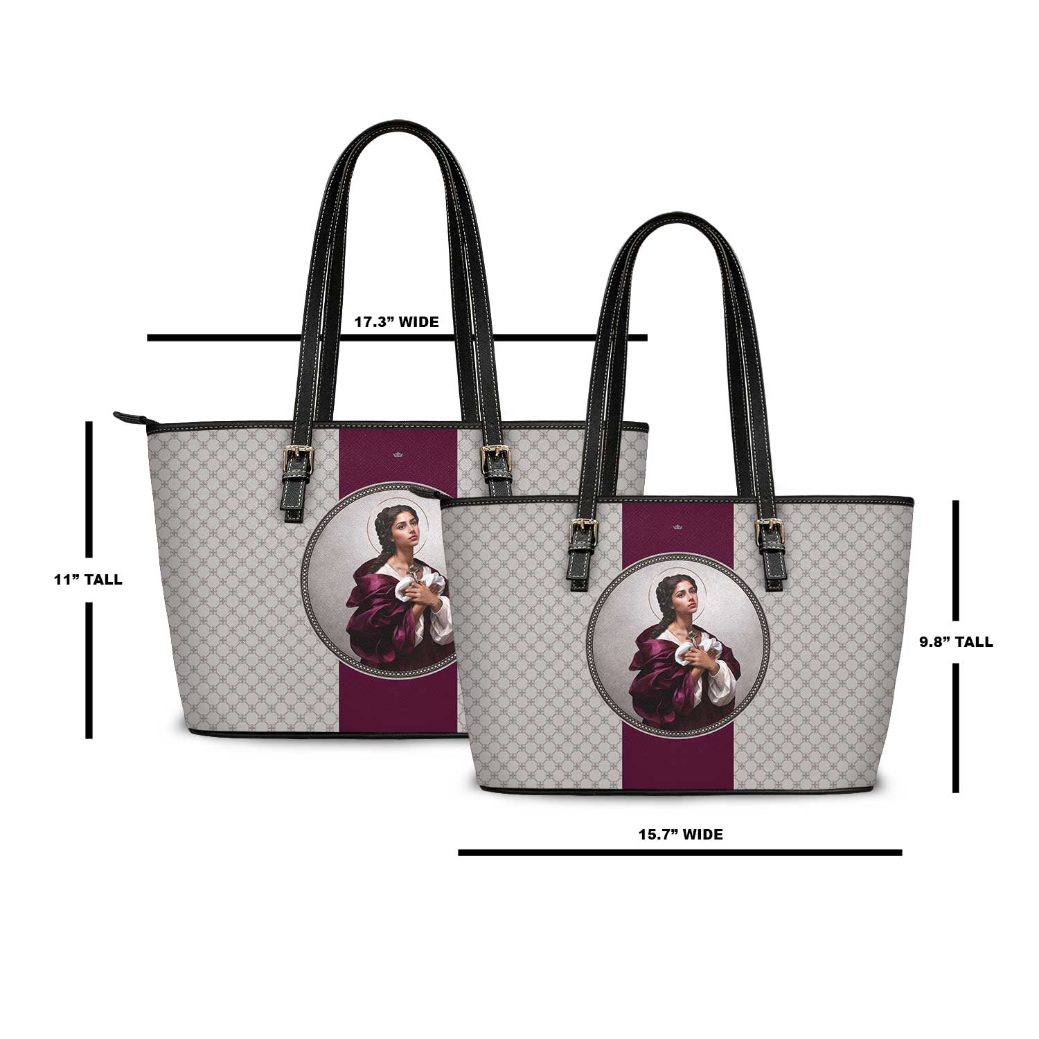 St. Agatha Medallion Tote Bag (Sand) - VENXARA®