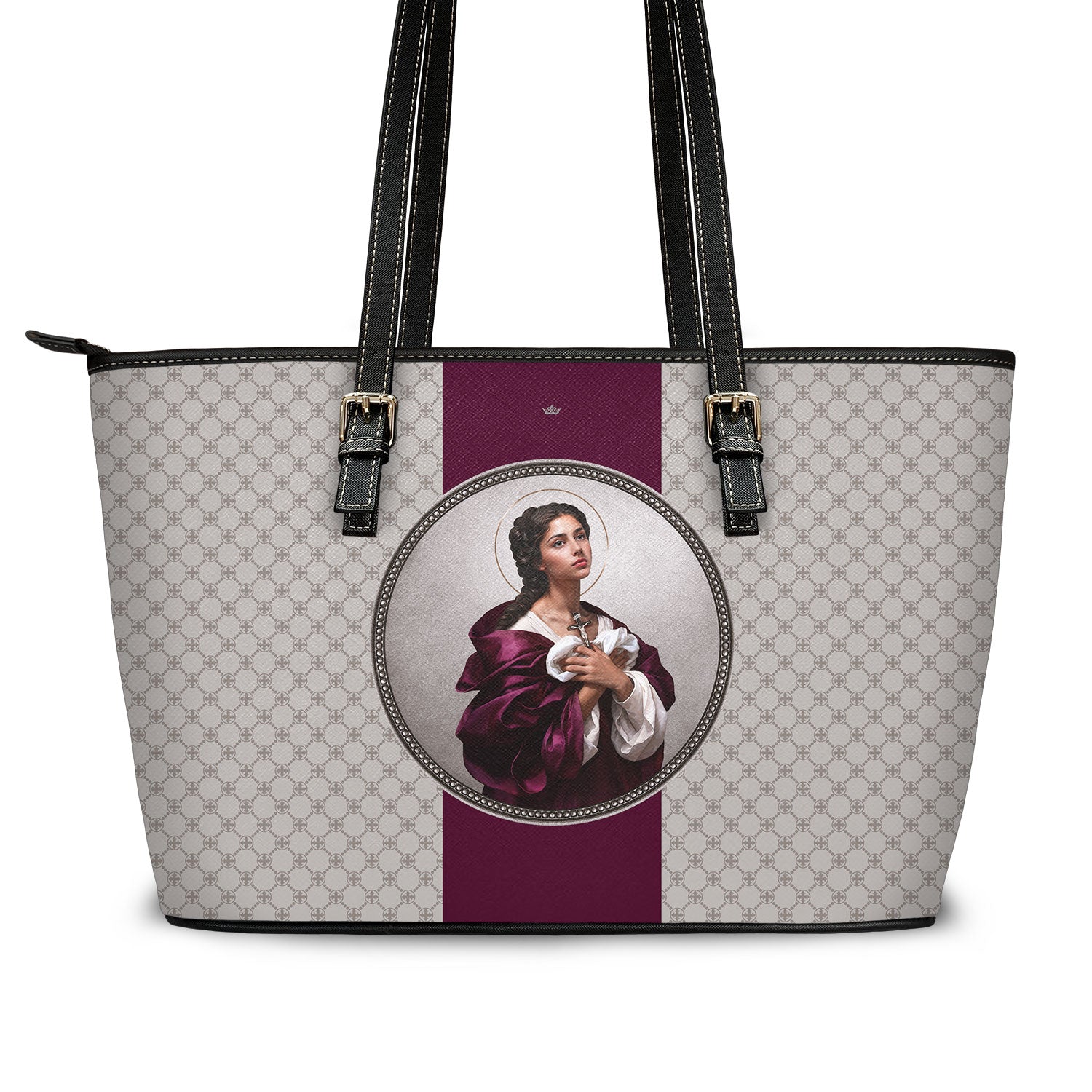 St. Agatha Medallion Tote Bag (Sand) - VENXARA®