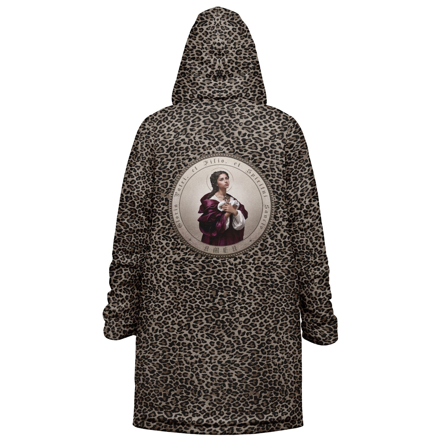 St. Agatha Zipper Microfleece Cloak (Bold Leopard) - VENXARA®